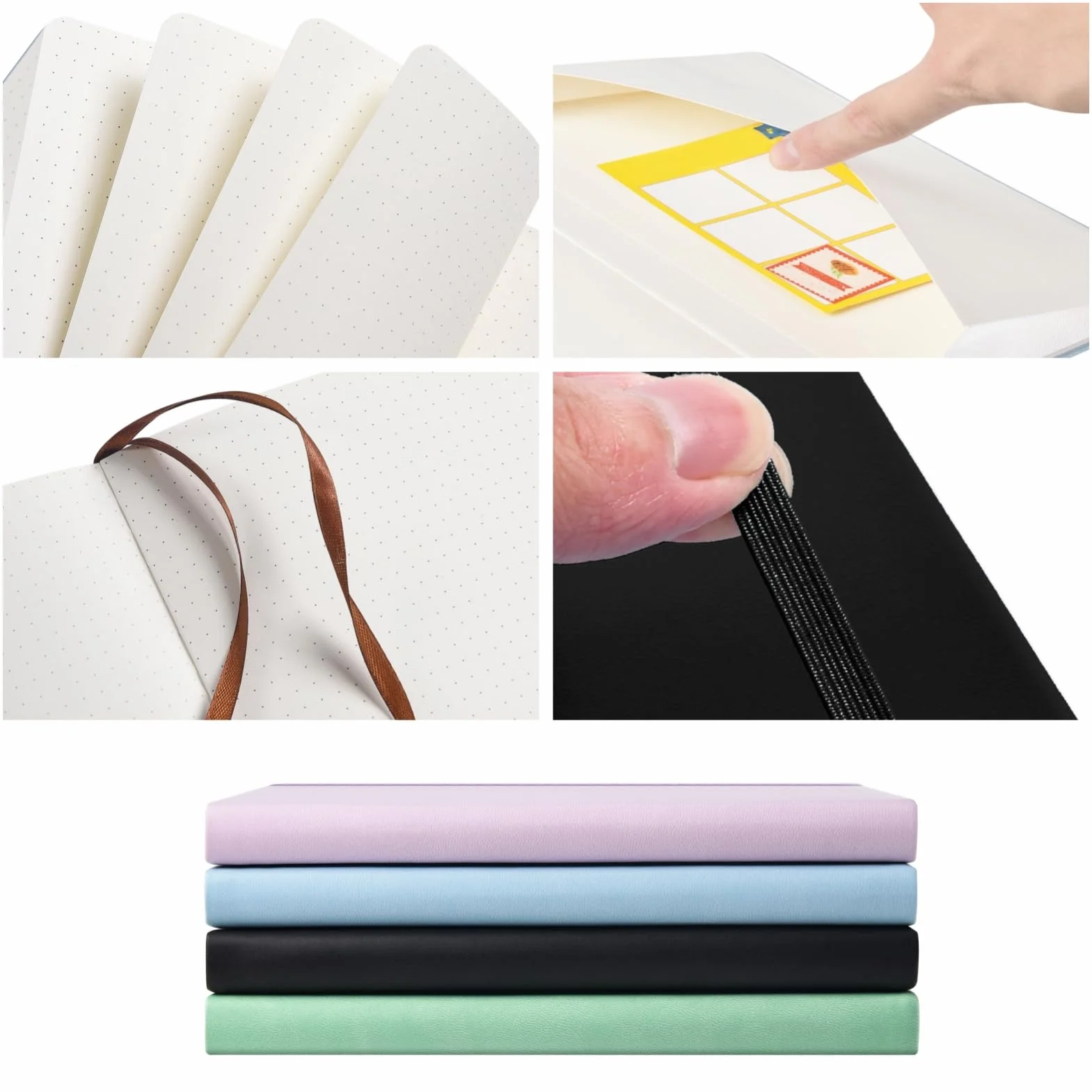 Carnet Bullet Journal Pointillé A5 120gsm 172 Pages Noir
