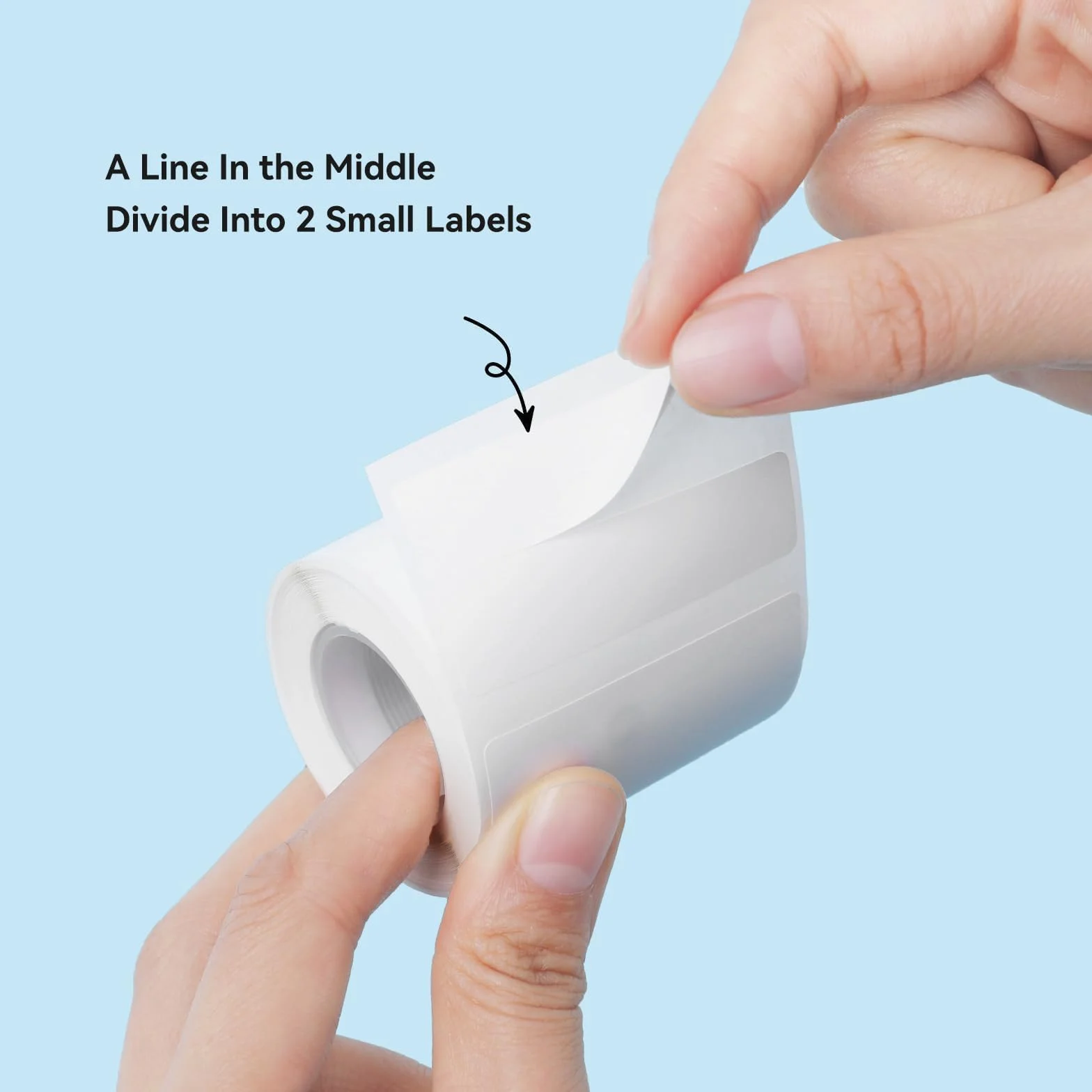 NIIMBOT Étiquettes autocollantes imperméables 50x15mmx2 B1 B21 B3S Blanc