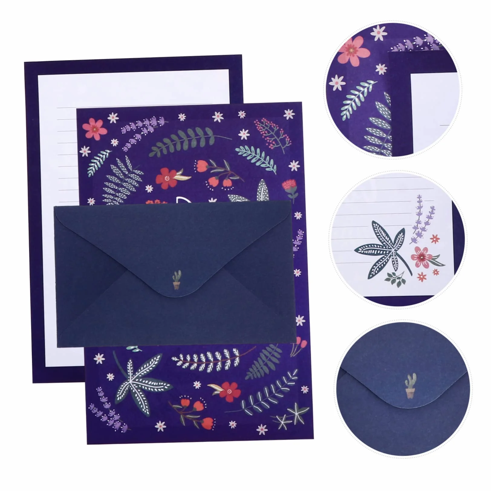 DOITOOL Set de Papeterie Papier à Lettre Animal Floral Mignon avec Enveloppes Assorties