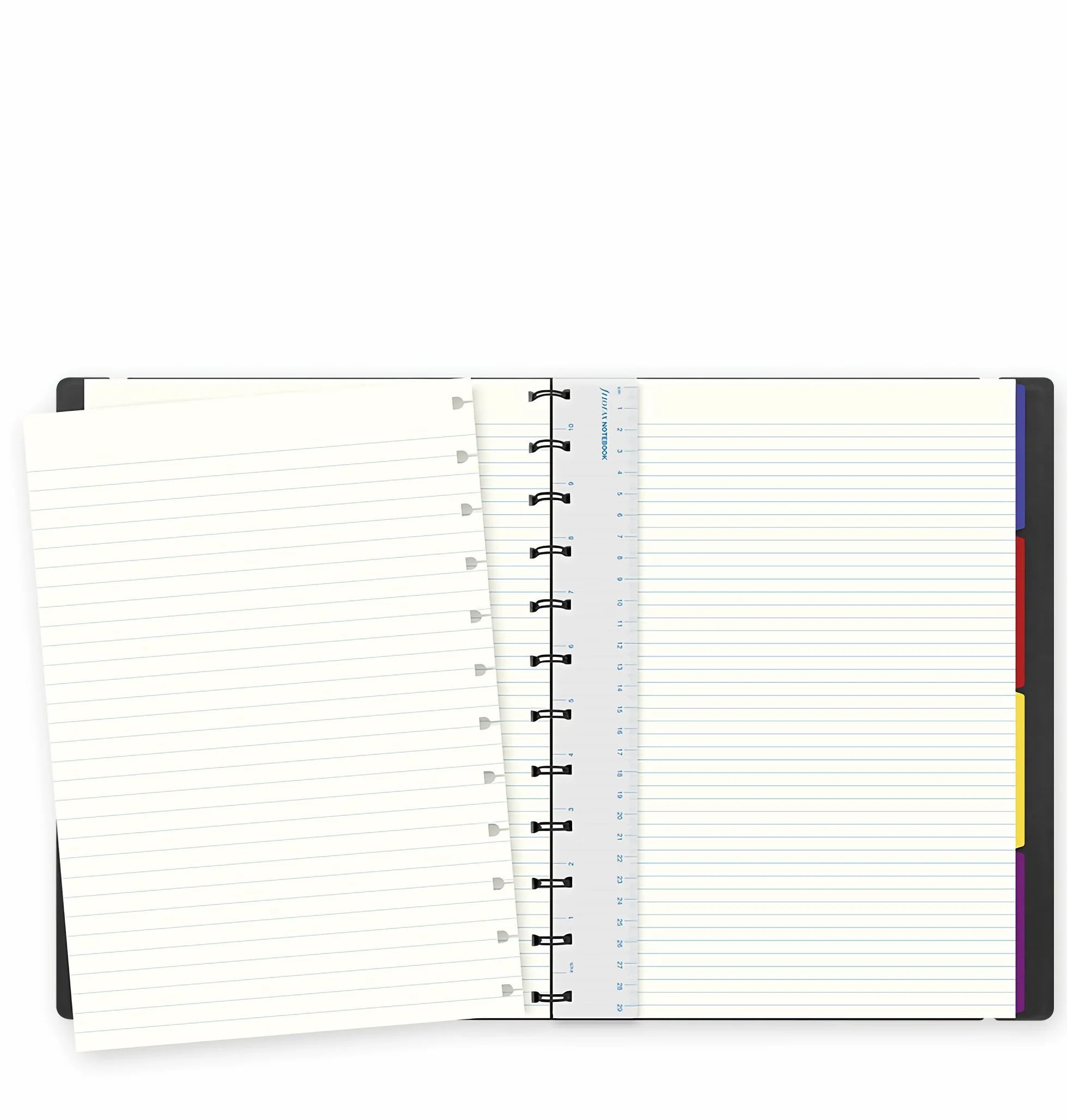 Filofax Carnet de note A4 repositionnable Noir