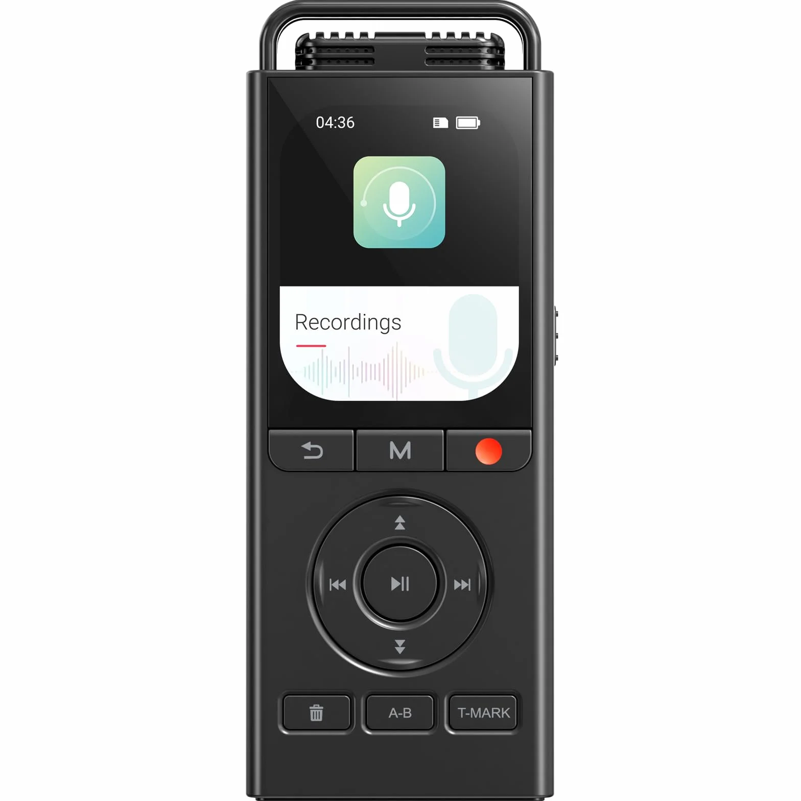 Dictaphone Enregistreur Vocal Numérique 144 Go, Audio HD 3072 Kbps, Réduction du Bruit