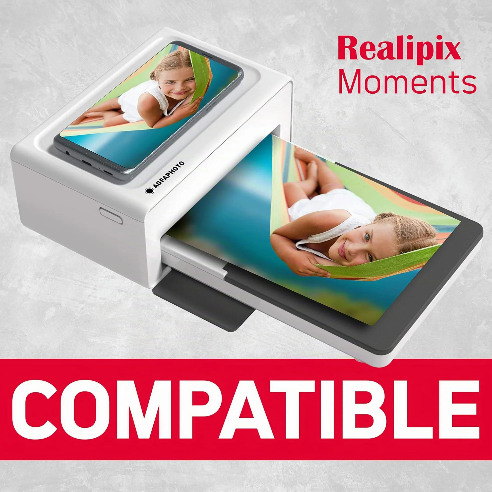 AGFA PHOTO Cartouche et papiers photos 10 x 15 cm Compatible Realipix Moments KODAK PD450 PD460 PD480 PD450WIFI