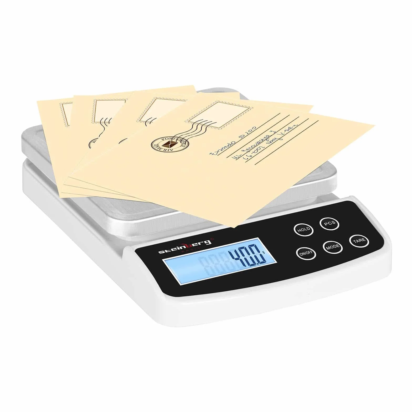 Steinberg SBS-LW-5000/100 Balance Poste Digitale Professionnelle 5 kg 0,1 g 15,2 x 15,2 cm