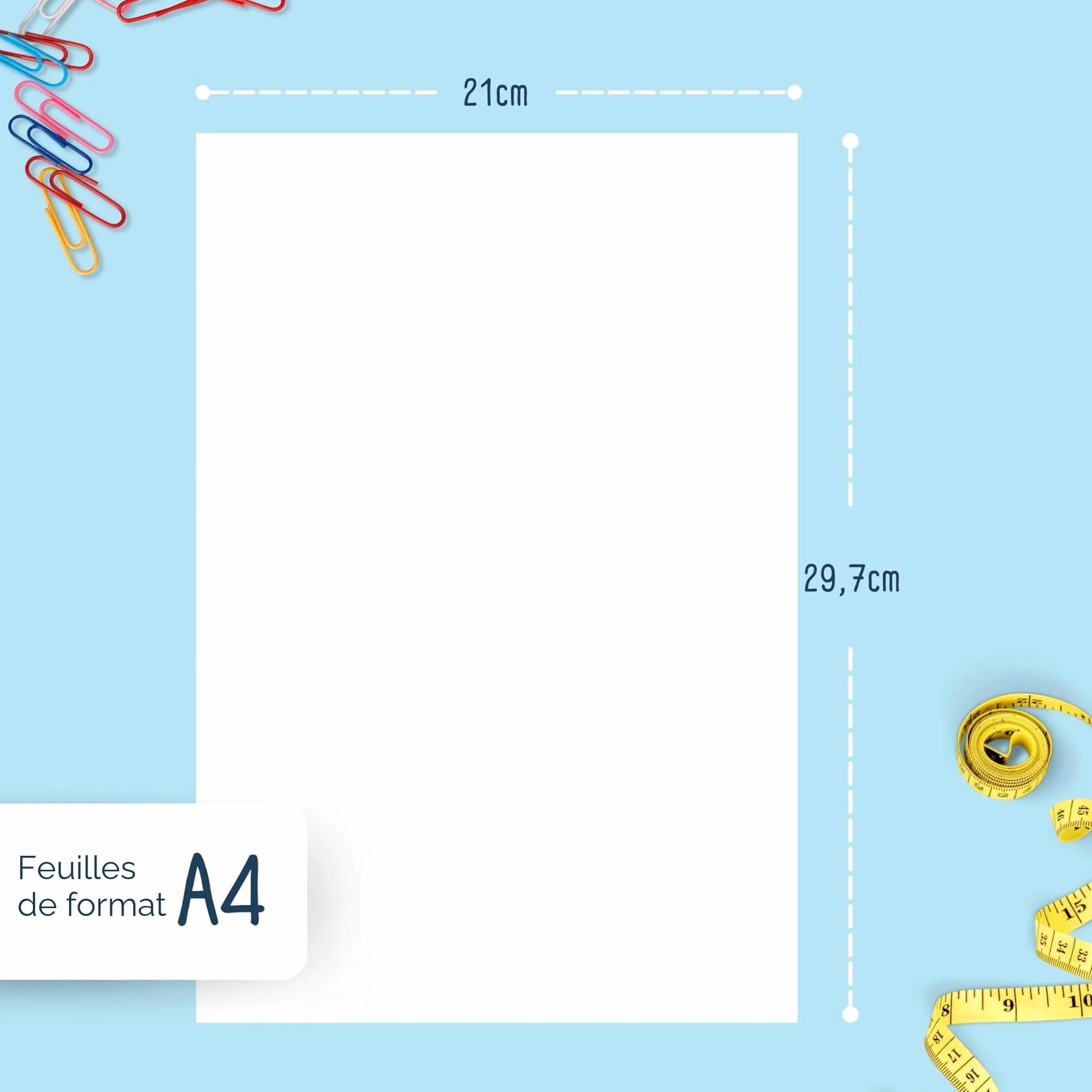 Papier A4 Multiusage Premium 80g 500 Feuilles pour Imprimantes Laser Jet d'Encre et Photocopieurs
