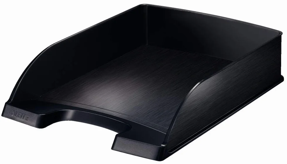 Leitz Corbeille à Courrier A4 Noir Satiné