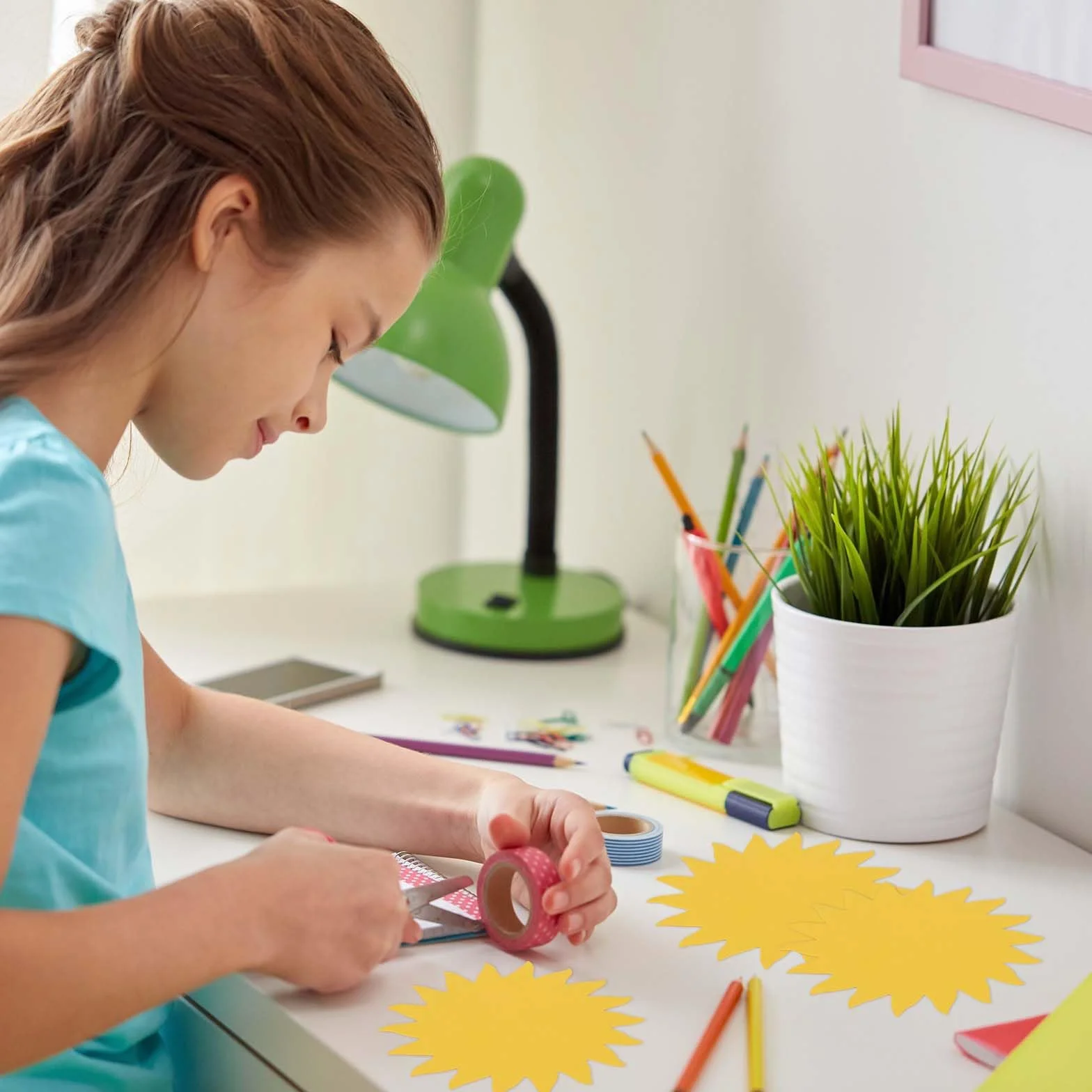 Soleil Papier Deco Découpé Cartonné Doré Double Face 120pcs Décoration Murale Fête