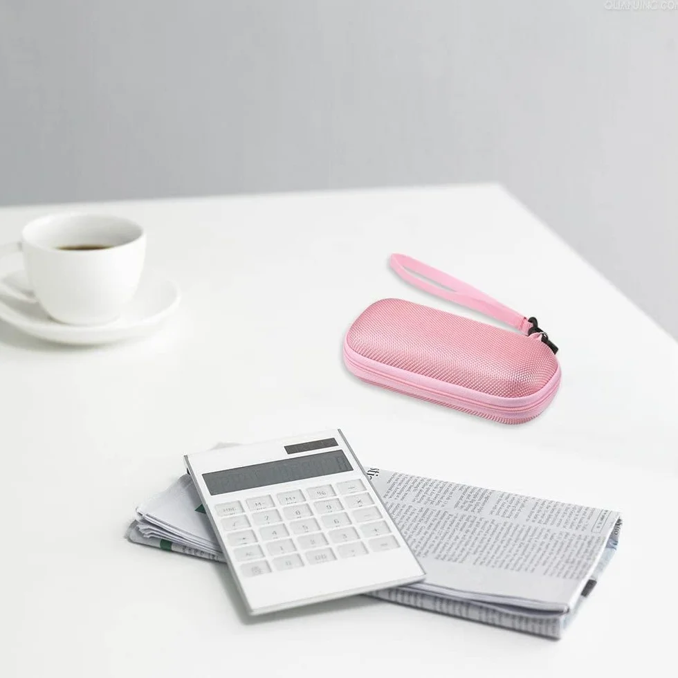 AGPTEK Etui Rigide EVA pour Dictaphone Numérique MP3, Housse Anti-Choc Etanche 2.4 Pouces Rose