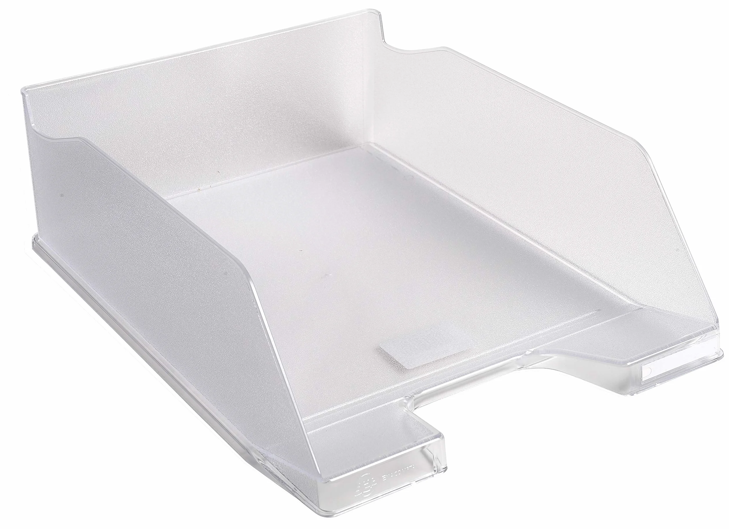 Exacompta corbeille à courrier COMBO MAXI 34,7 x 25,5 x 10,3 cm cristal capacité 750 feuilles