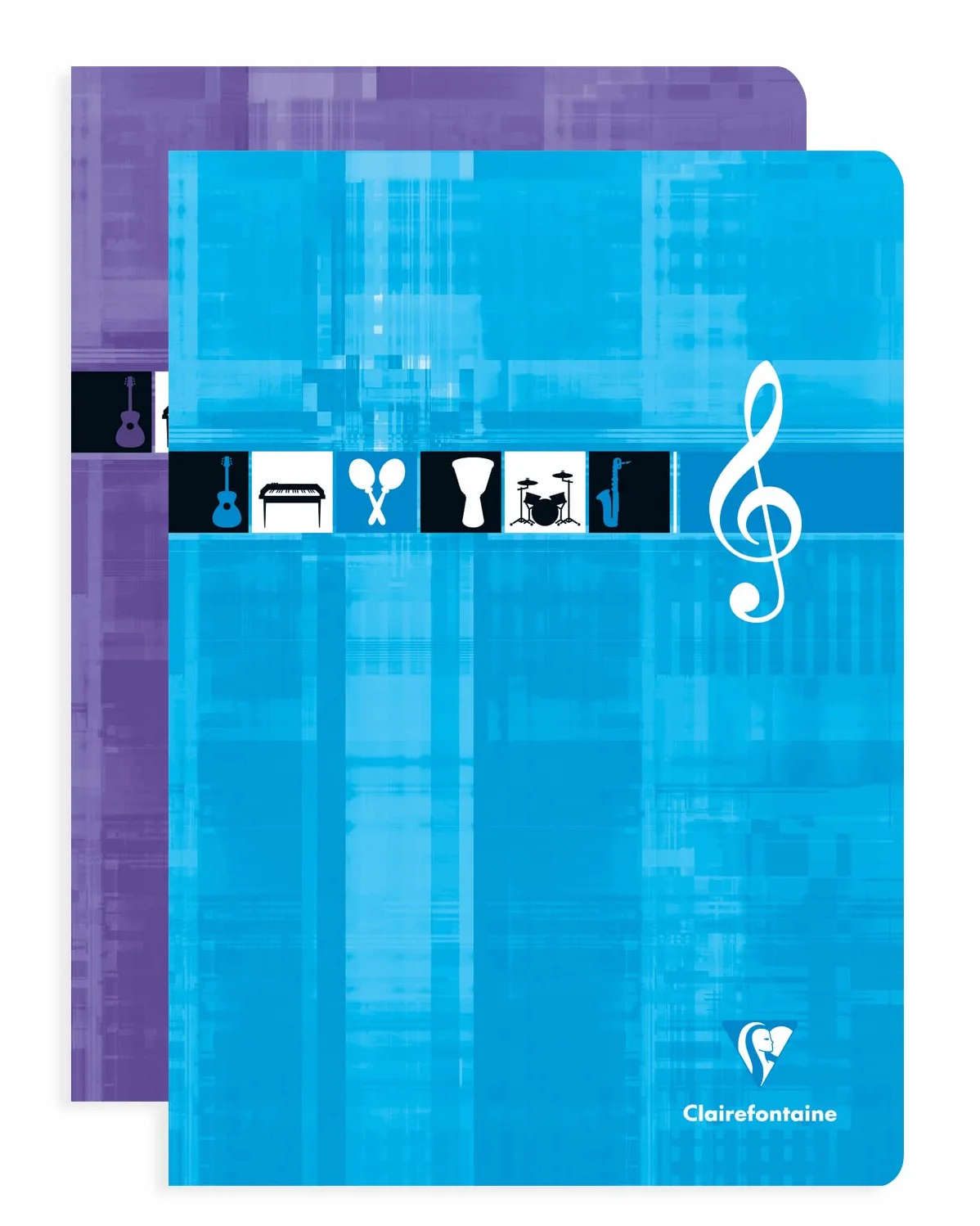 Clairefontaine Cahier de Musique A4 48 Pages 10 Portées Papier 90 g Couverture Pelliculée
