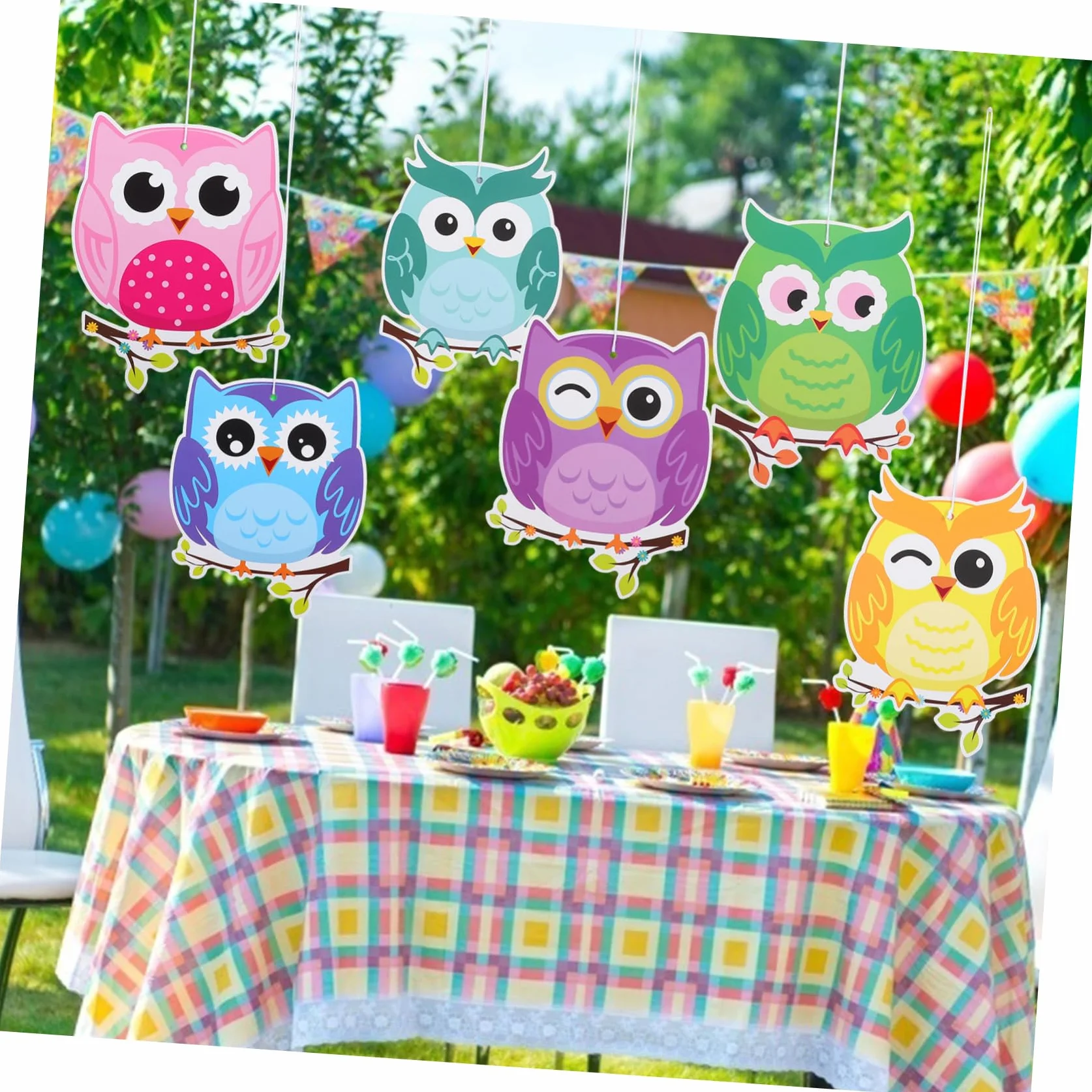 ORFOFE Décoration Rentrée Scolaire Hibou Suspendue en Papier et Corde Coton