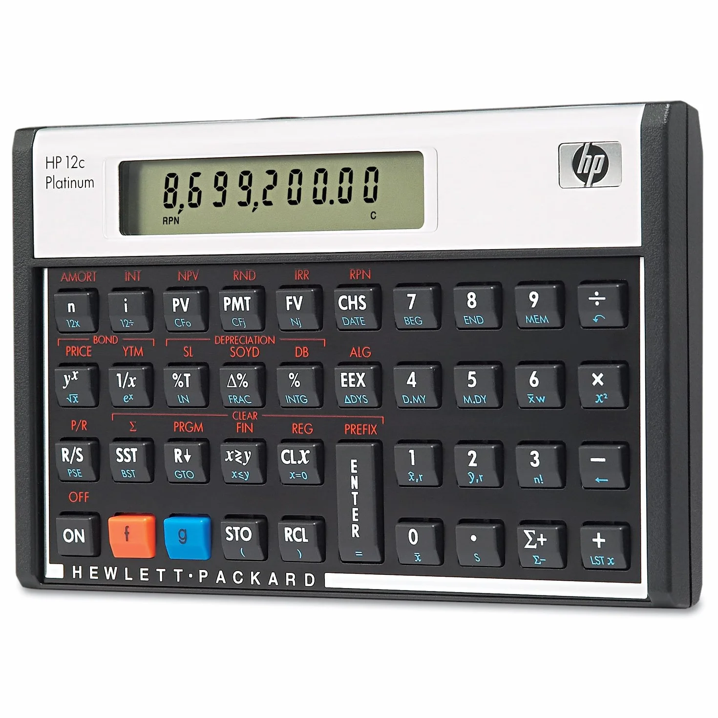 HP 12c Platinium Calculatrice Financière Noir