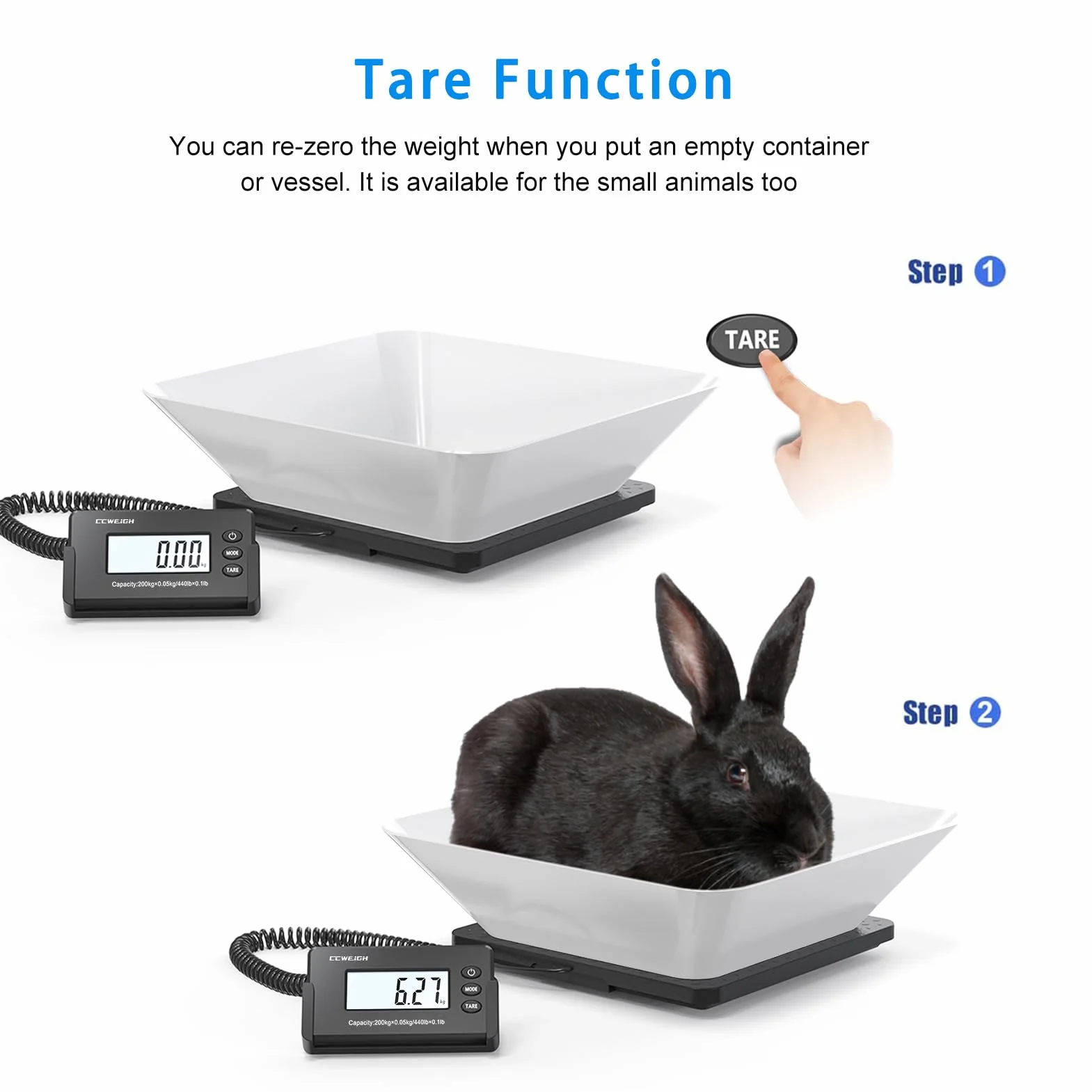 Shipping Scales 440lbs x 1oz Postal Scale ABS Large Platform for Packages Small Business