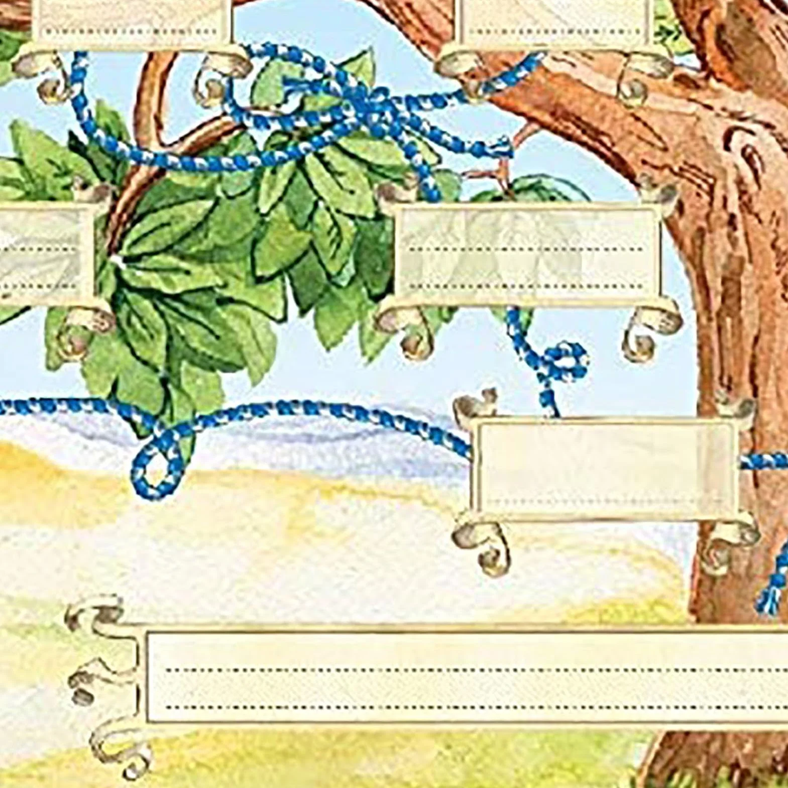 Tableau Arbre Généalogique 40x60cm Poster à Remplir