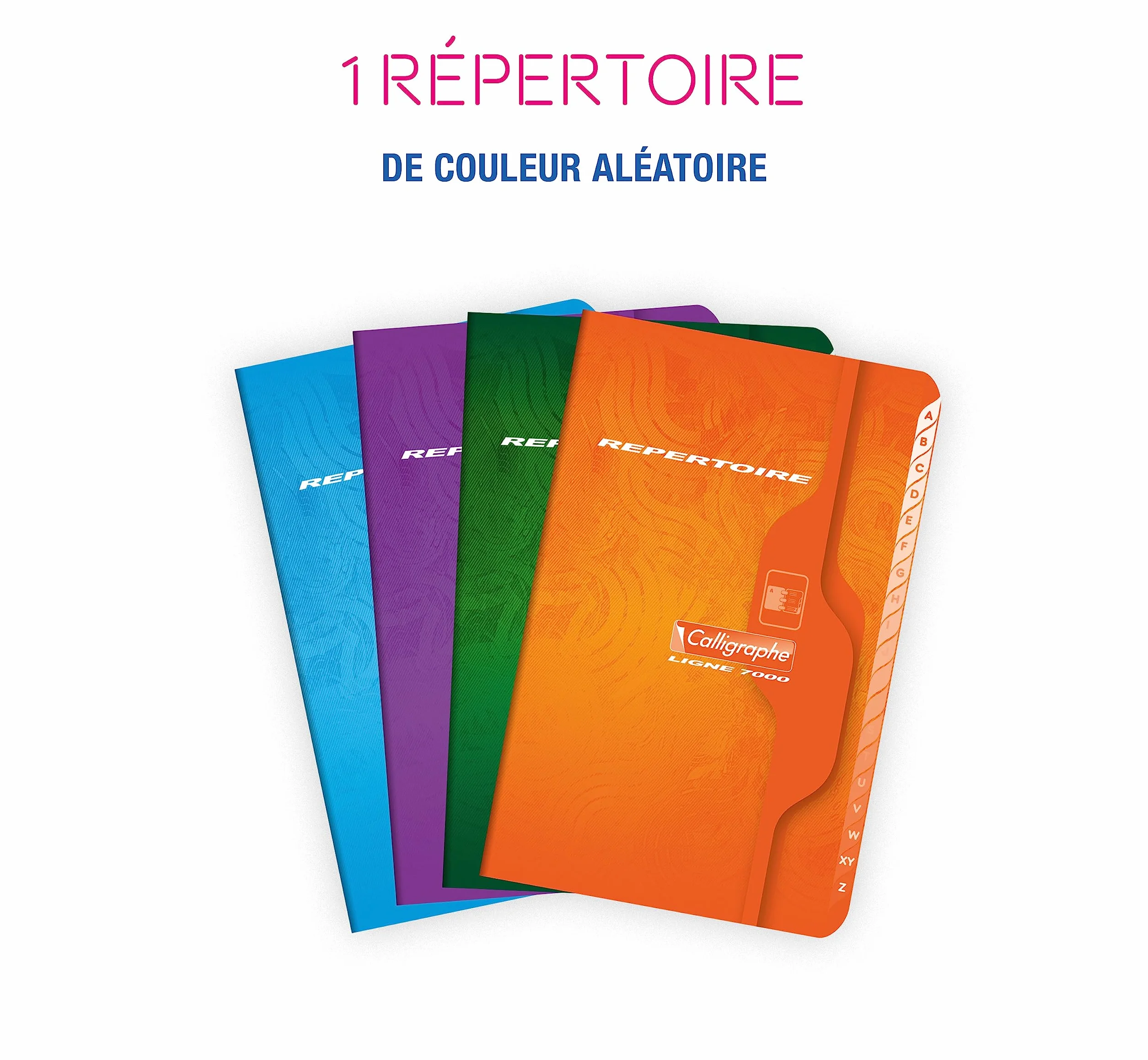 Clairefontaine Calligraphe 821C Répertoire Agrafé 9x14 cm 96 Pages Petits Carreaux Papier Blanc 70 g Couverture Carte Vernie