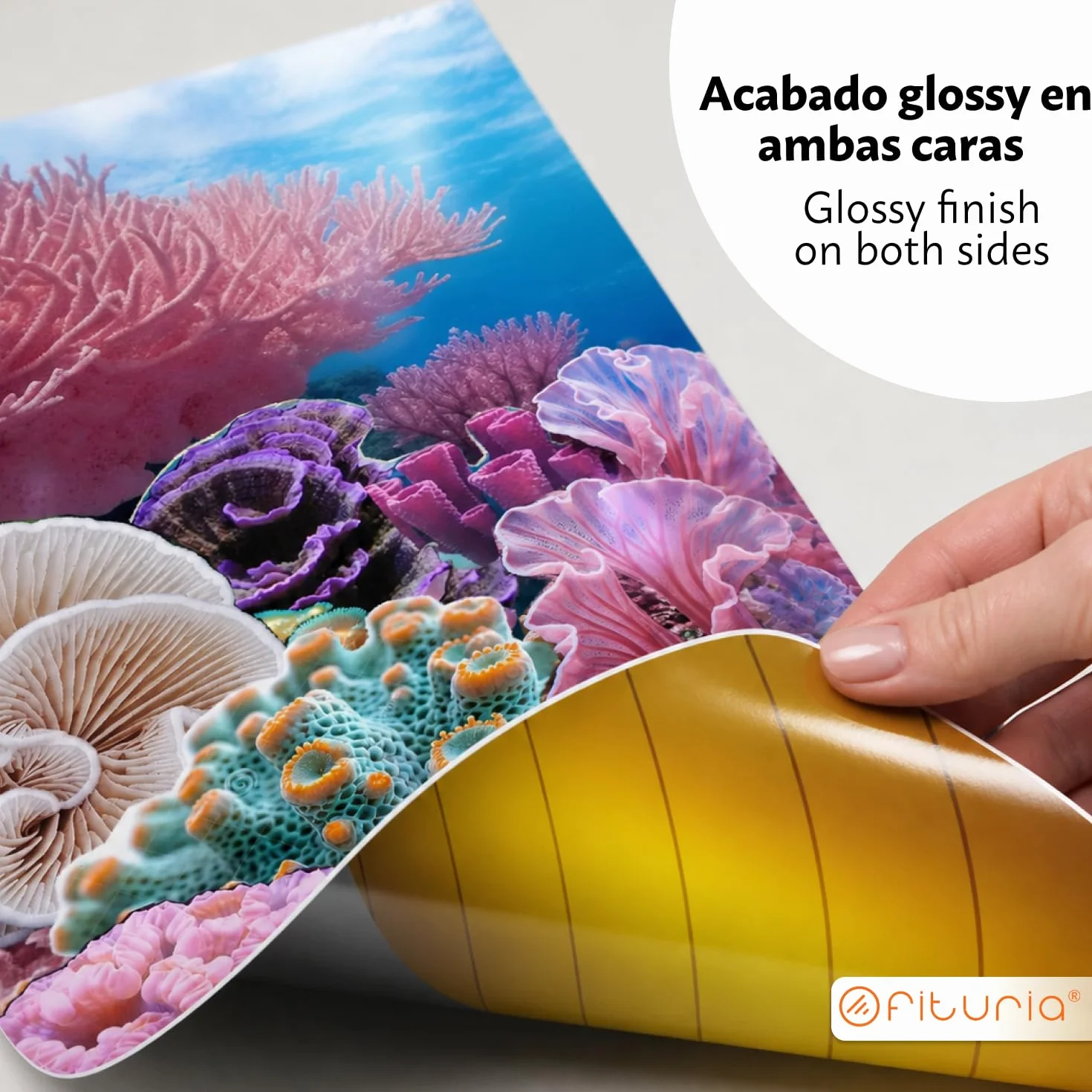 Papier Couché Brillant 170g A4 Recto Verso – Papier Gloss pour Impression Laser Couleur, 25 feuilles