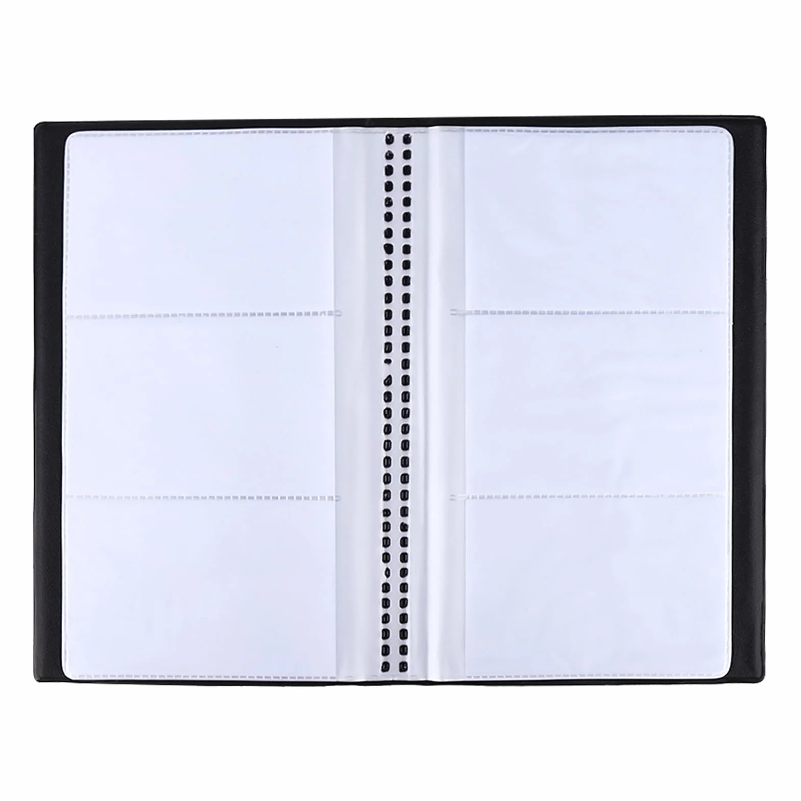 Porte Cartes de Visite 240 Emplacements, Classeur de Rangement en Cuir PU, Album Carte PVC Rigide