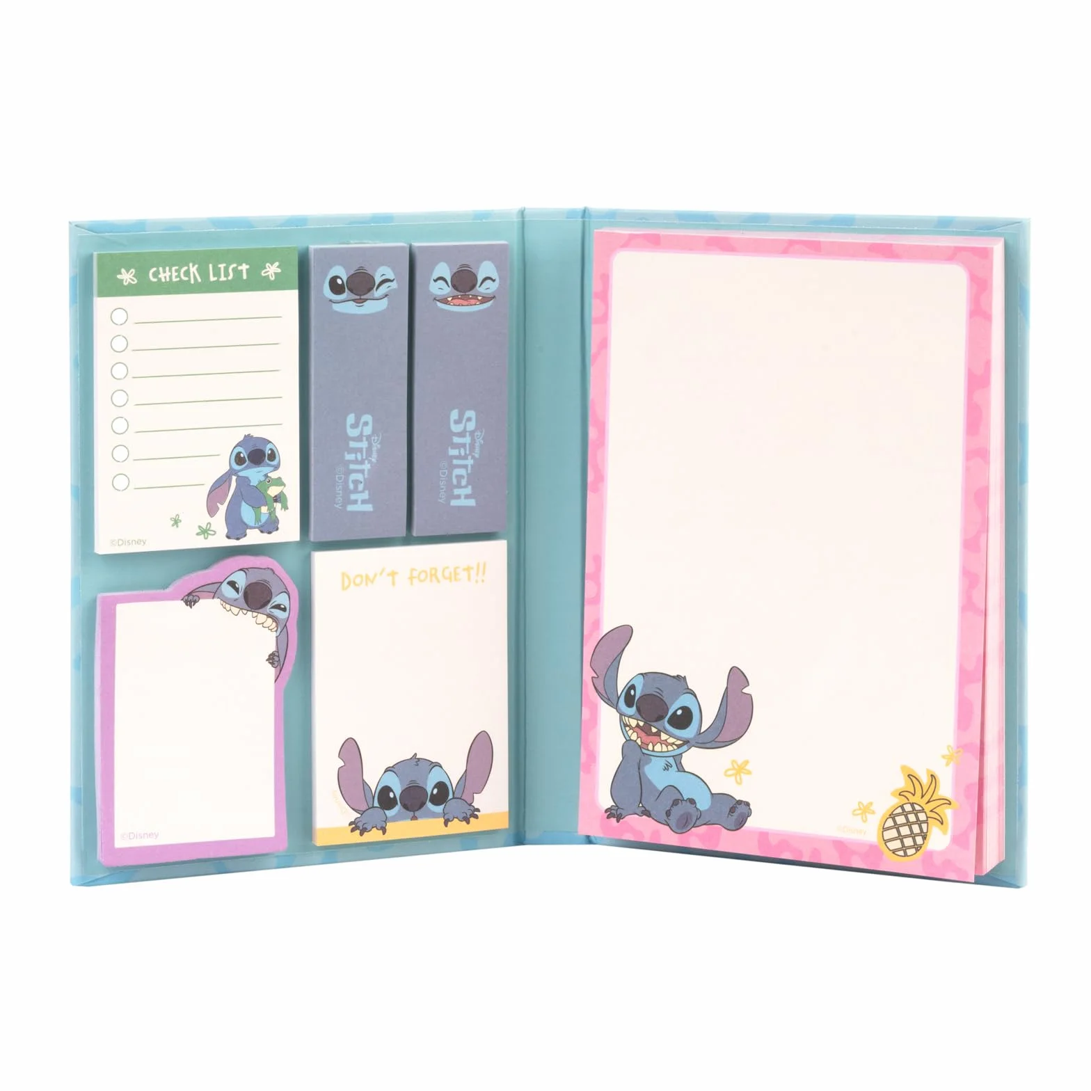 Grupo Erik Pack de Notes Adhésives Disney Stitch Bloc-Notes Repositionnables Fourniture Scolaire Kawaii