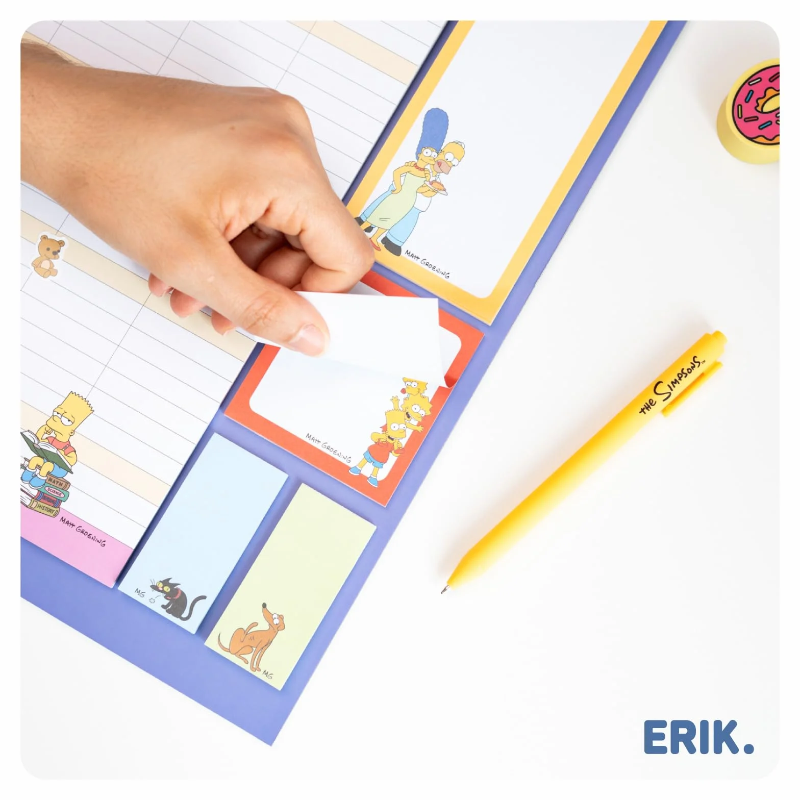 Grupo Erik Calendrier Magnétique Frigo Les Simpsons Septembre 2025 Décembre 2026 Planificateur Mensuel 16 mois