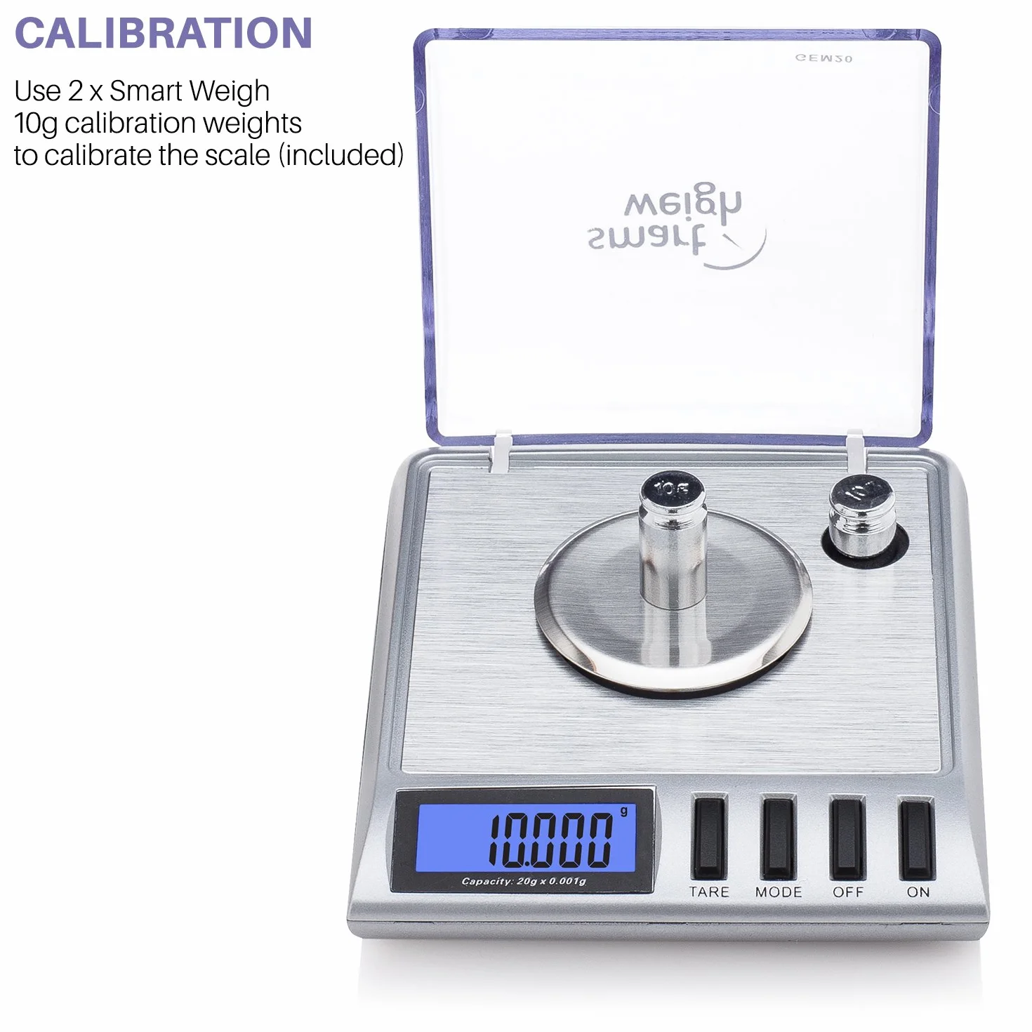 Smart Weigh GEM20 Balance intelligente numérique haute précision 20x0.001g
