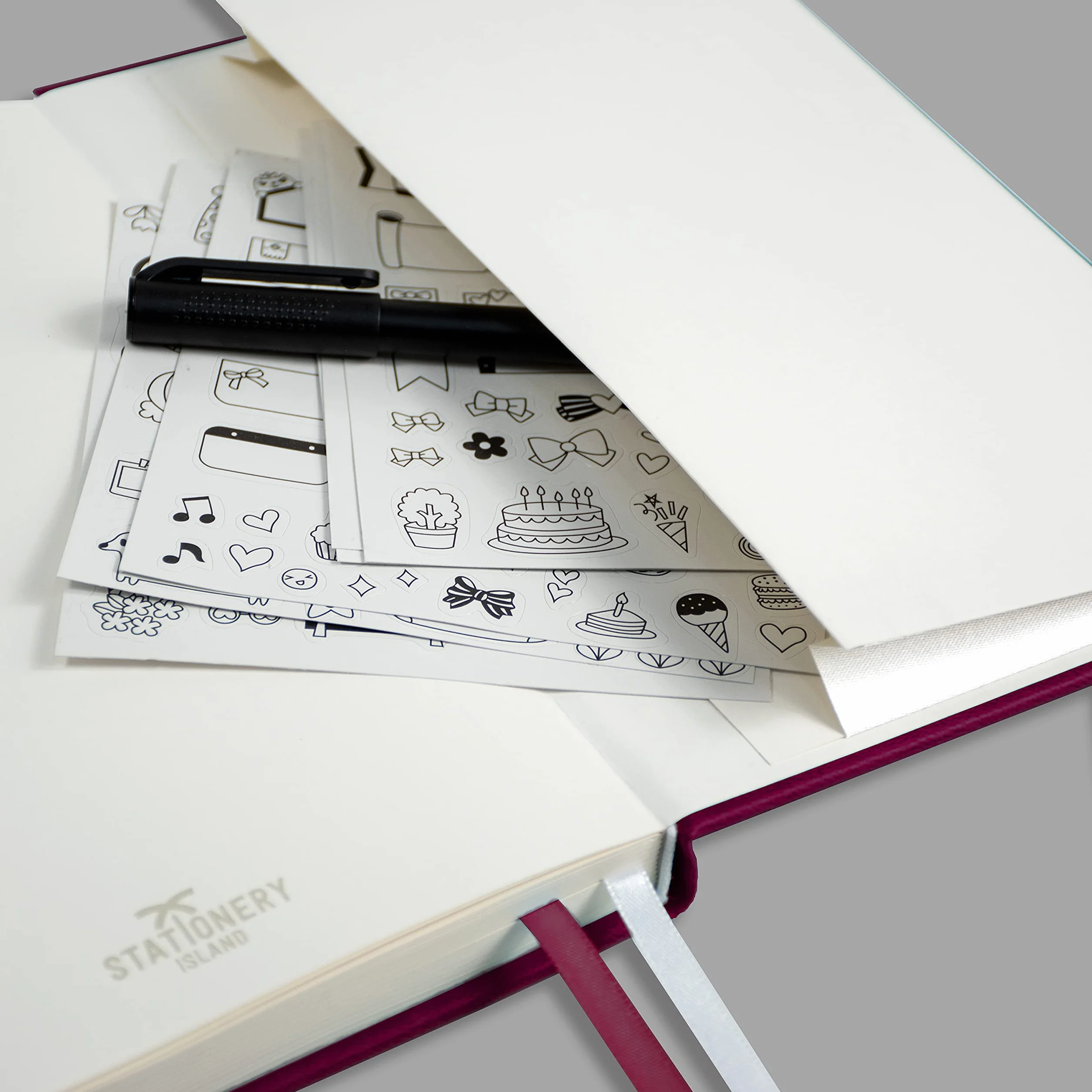 Carnet de Notes A5 Pointillé Berry Bullet Journal Relié Cartonné 180pg Papier 120 gsm