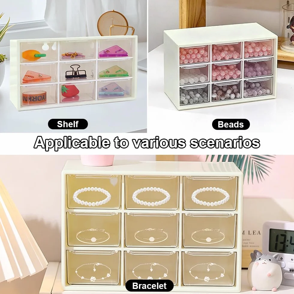 Organisateur de Tiroir Plastique Boîte Rangement Couverts Cuisine Salle de Bain Bureau