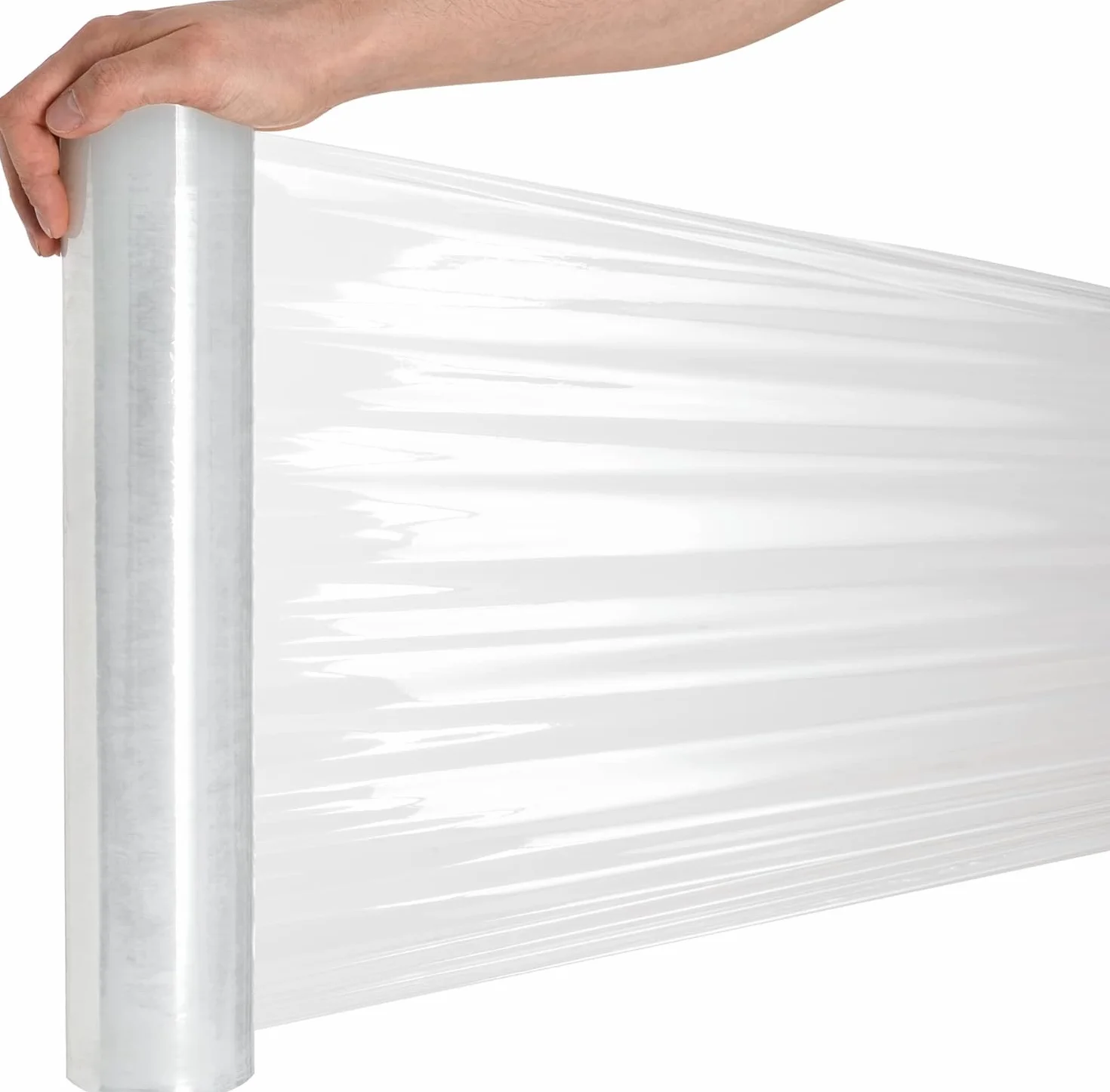 RAGO Film à palette 150m Film étirable transparent Rouleau emballage déménagement