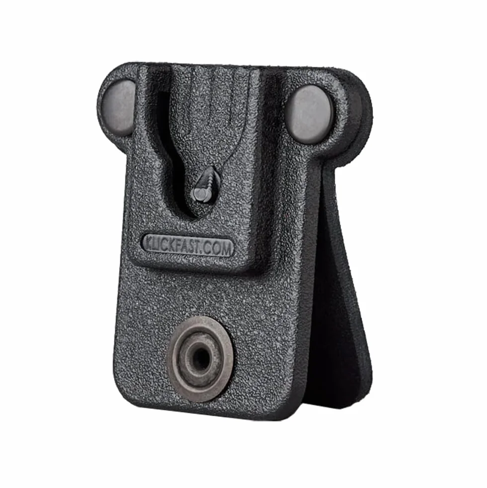 RSM Station d'accueil pour haut-parleur à distance avec étiquette en cuir véritable - Petit bouton à clipser pour chemise