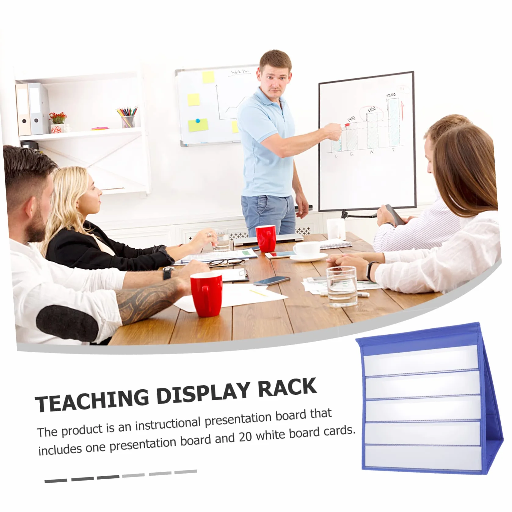 Operitacx 4 Pièces Support Carte Tableau à Poche pour Bureau