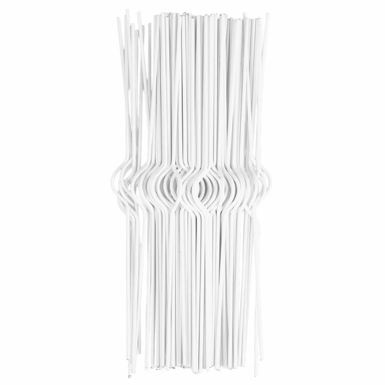 Lot de 100 crochets blancs 8 pouces fer double spirale pour calendrier affiche bannière
