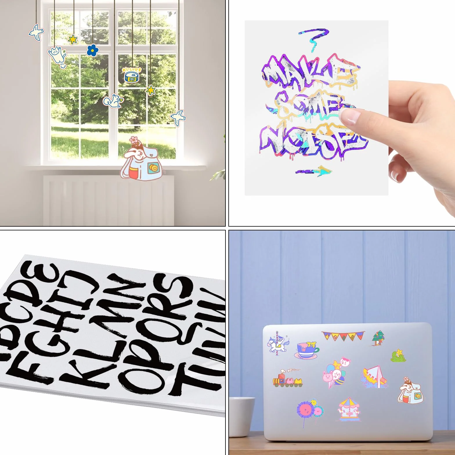 Papier Autocollant Transparent A4 Vinyle Imprimable pour Imprimante Laser et Jet d'Encre, 20 Feuilles