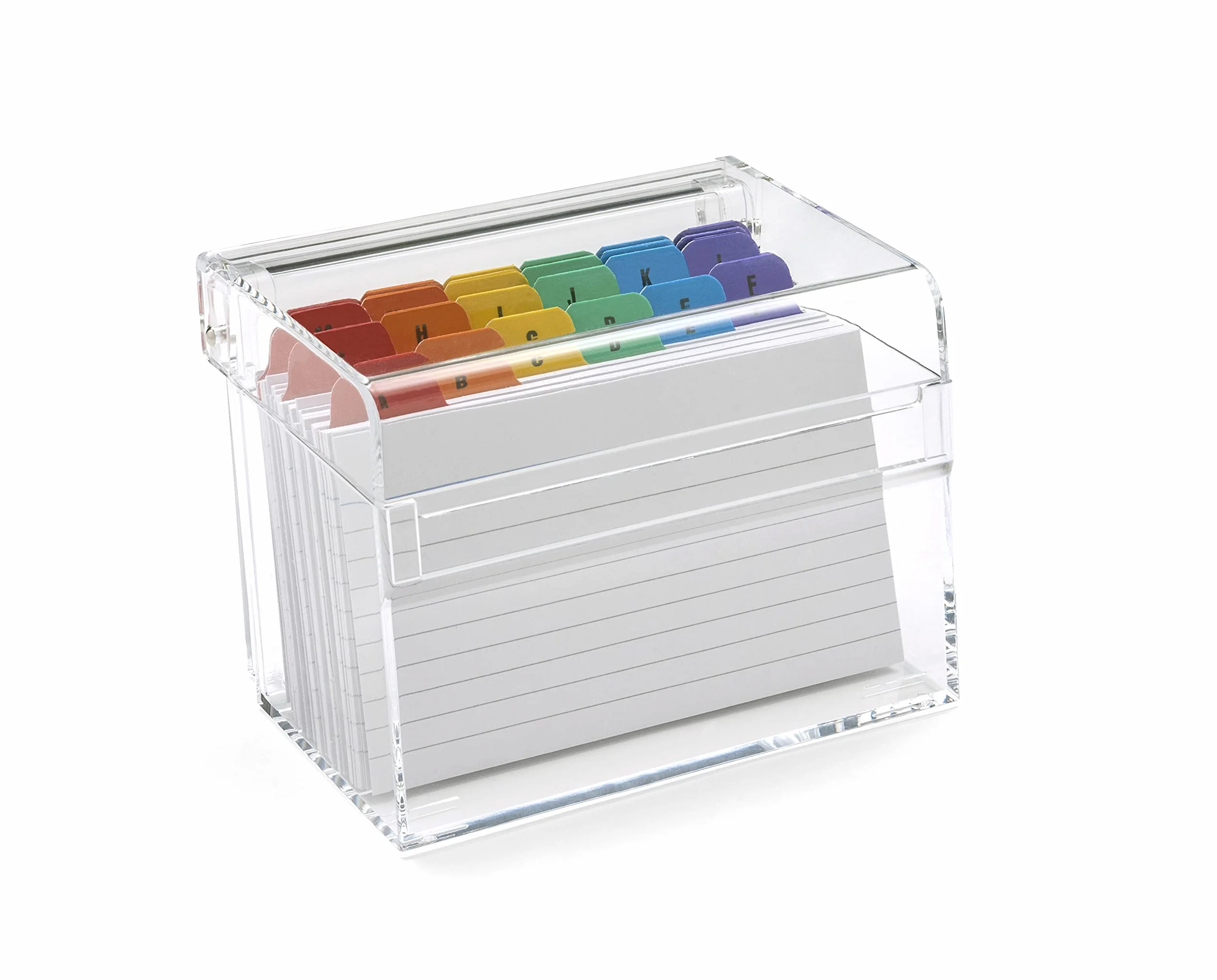 OSCO Boîte d'index en acrylique transparente