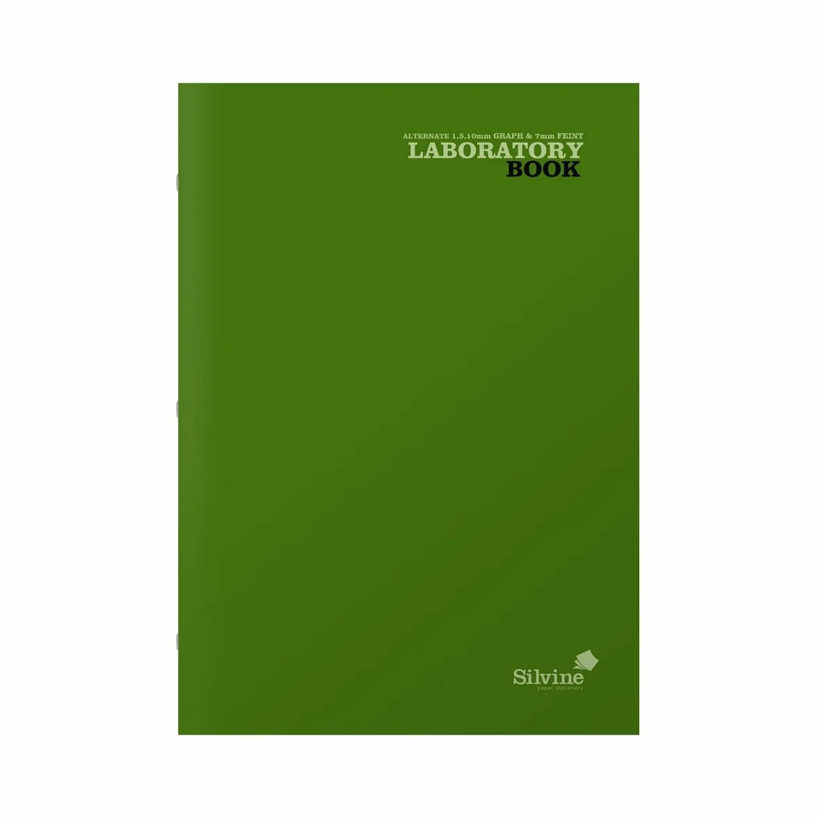 Silvine Cahier de laboratoire A4 75 g/m² 80 pages 10 mm Grn