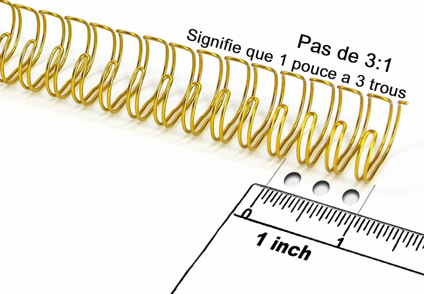 RAYSON Anneaux reliure métalliques 105 feuilles 15,9 mm 34 anneaux A4 Paquet de 50
