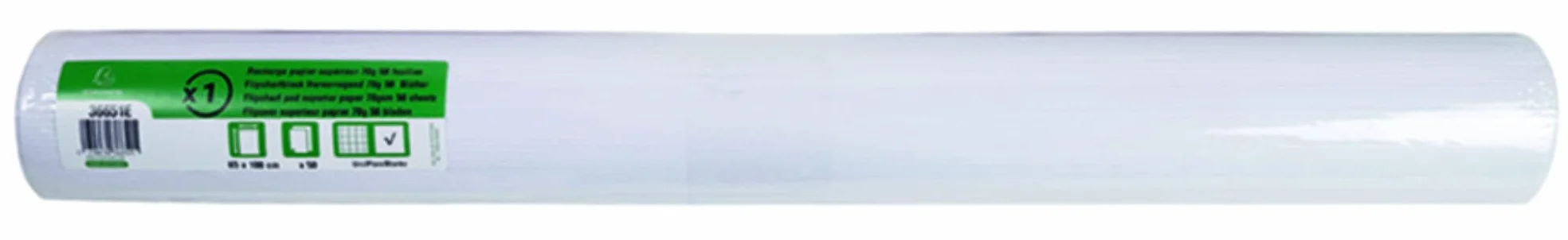 Exacompta Réf. 36651E papier supérieur offset blanc 70 g/m2 50 feuilles microperforées 65 x 100 cm FSC