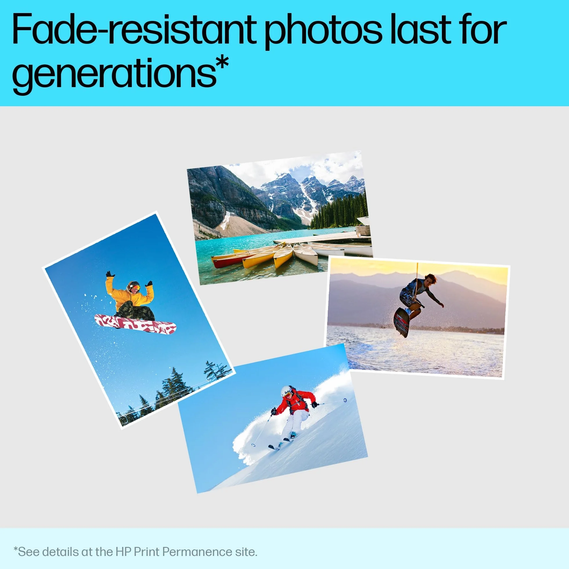 HP Papier photo Everyday brillant 200 g/m2 10 x 15 cm 100 feuilles compatible InkJet