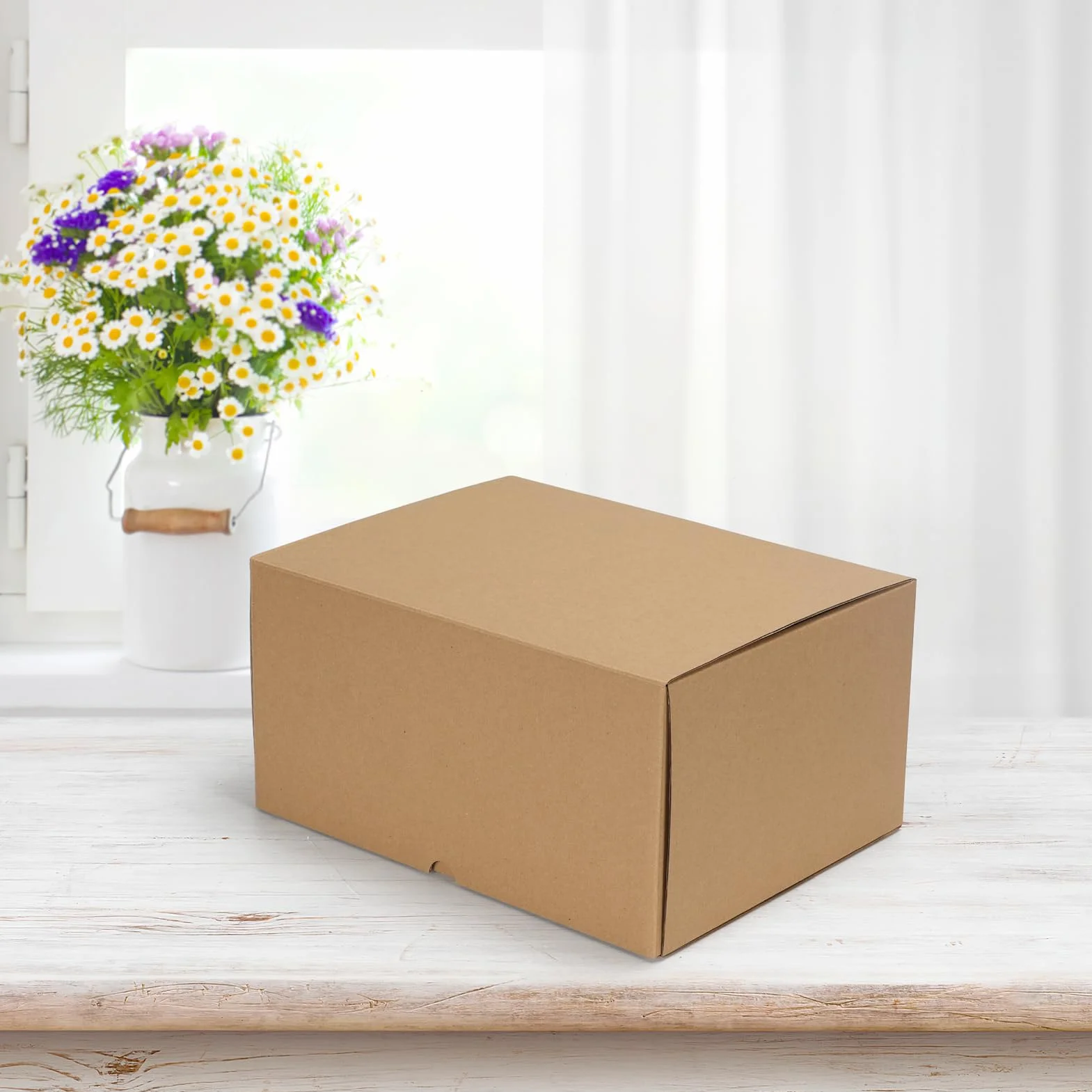 HORLIMER Petite Boîte d'expédition 30,5x22,9x15,3 cm Marron Lot de 15 Boîte en Carton Pliables