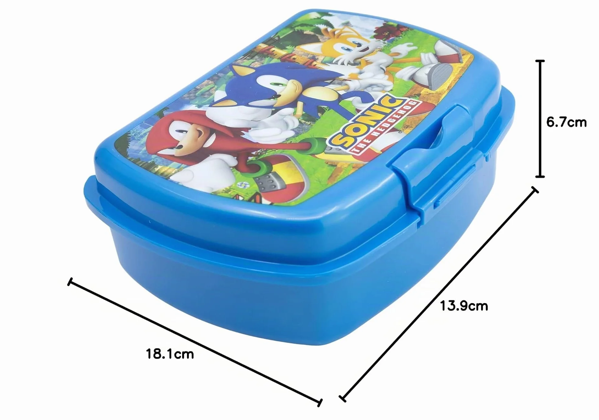 Sonic Le Hérisson Boîte à Sandwich 1686ml Boîte Repas Sans BPA pour École