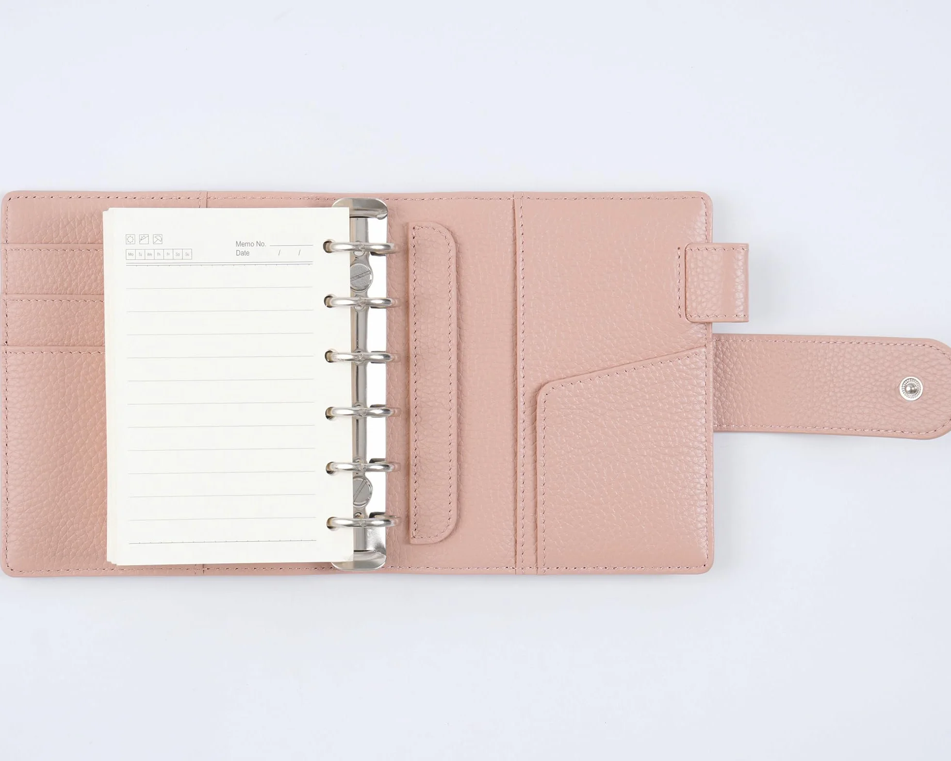 Moterm Elite Agenda de Poche A7 Organiseur en Cuir Véritable Kiesel-Staubrose 25mm