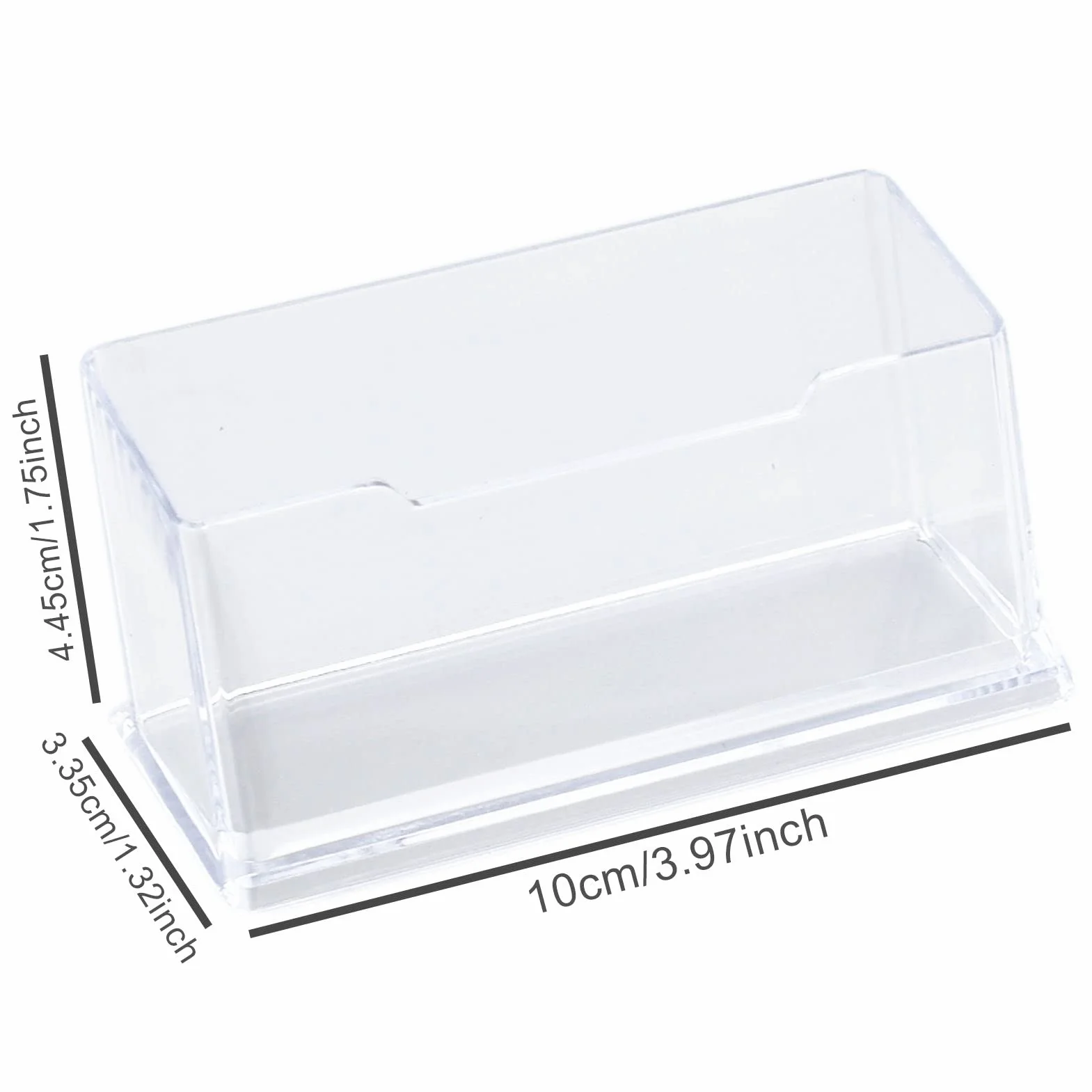 Porte-cartes de visite transparents acrylique lot de 3 pour bureau organisateur