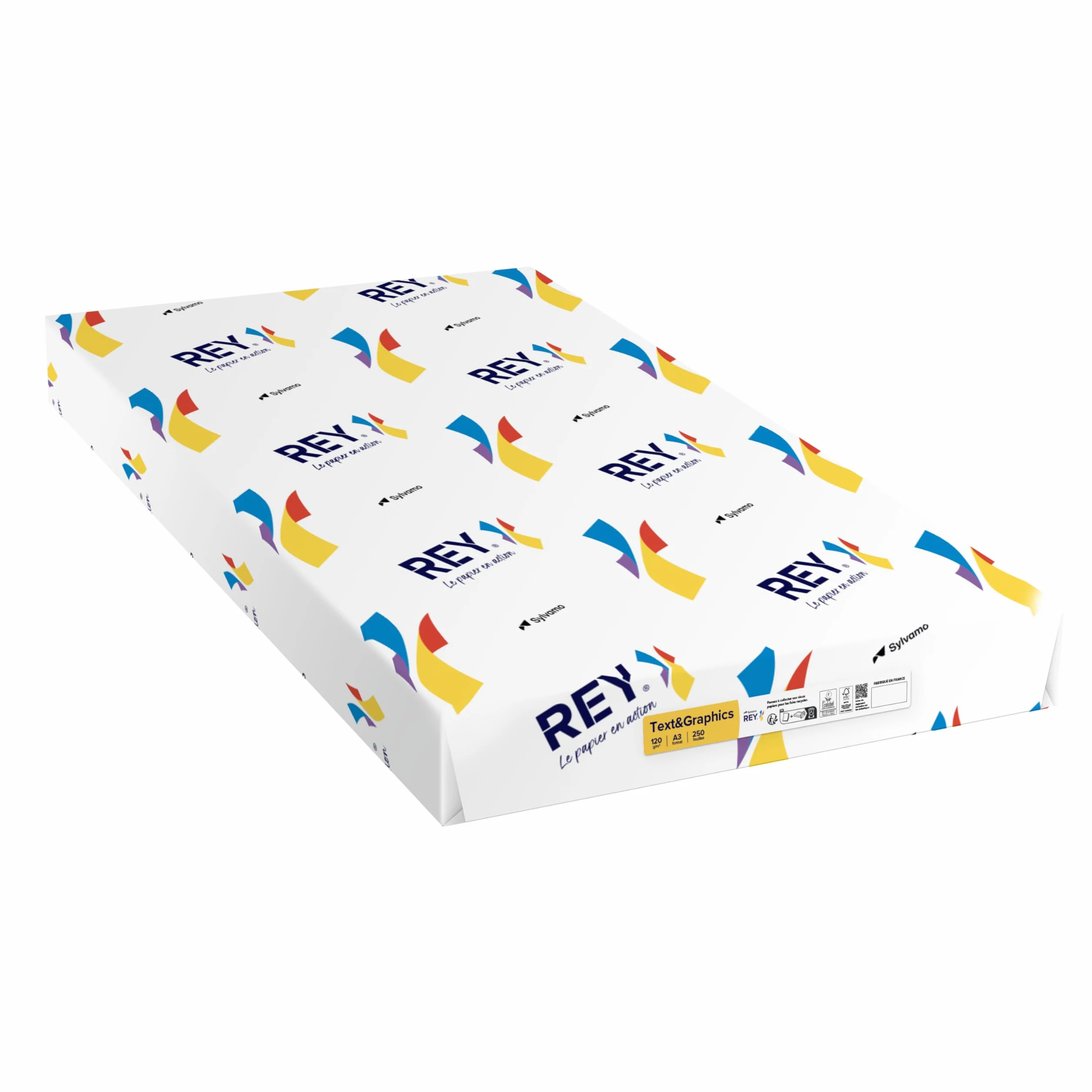 Papier reprographique A3 120g FSC 250 feuilles REY TEXT & GRAPHICS
