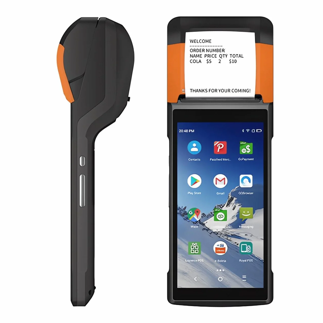 Sunmi V2 Système de terminal mobile intelligent portable 4G Android 7.1 avec imprimante thermique 58 mm