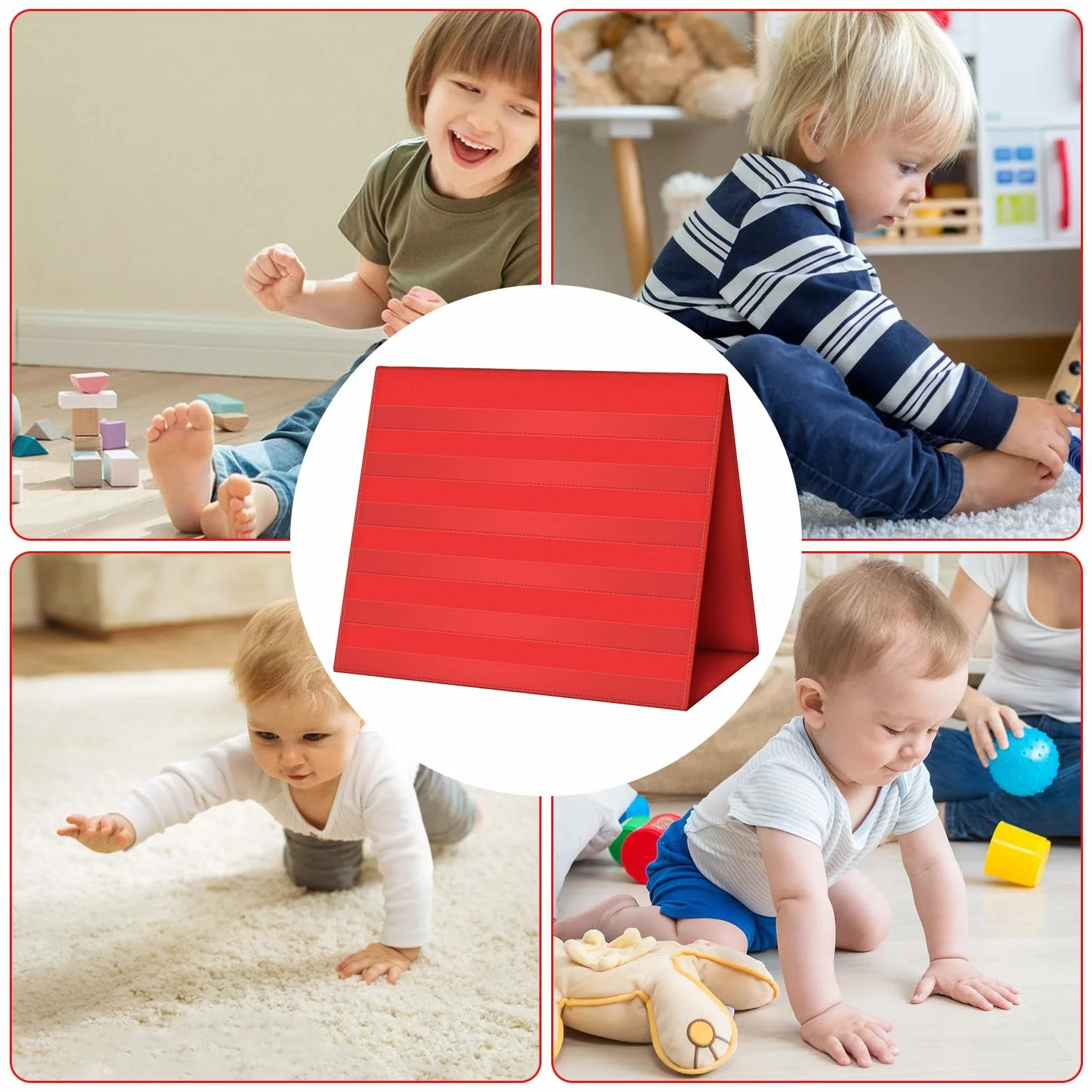Tableau À Poches Compact Double Face Pliable - Présentoir De Table pour Apprentissage Phonétique, Lecture et Orthographe