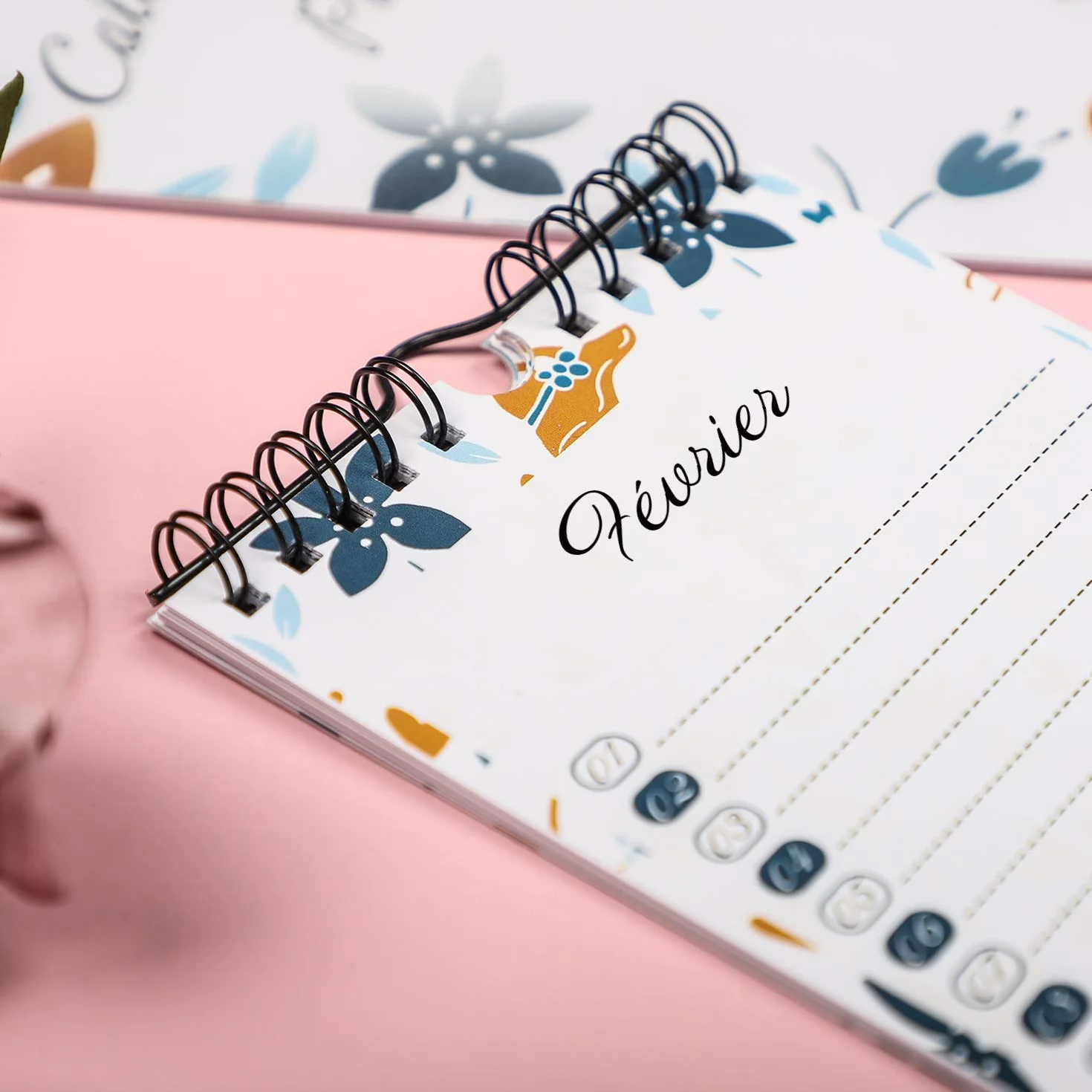 Calendrier Perpetuel Anniversaire Mural Francais Bleu