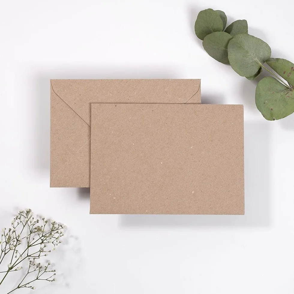 Enveloppes kraft recyclé C7/A7 Lot de 100