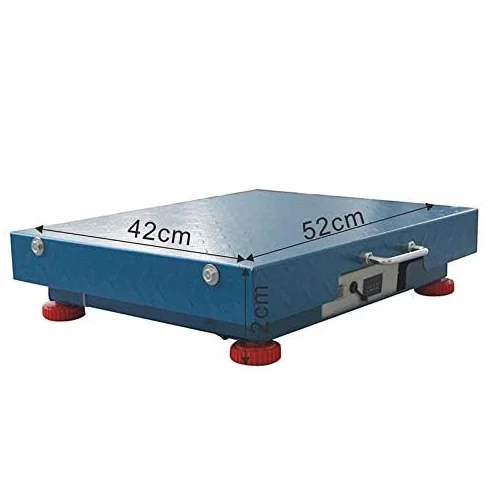 KATSU Balance Industrielle à Plate-Forme 300KG Rechargeable Affichage LED 42 x 52cm Acier Antirouille