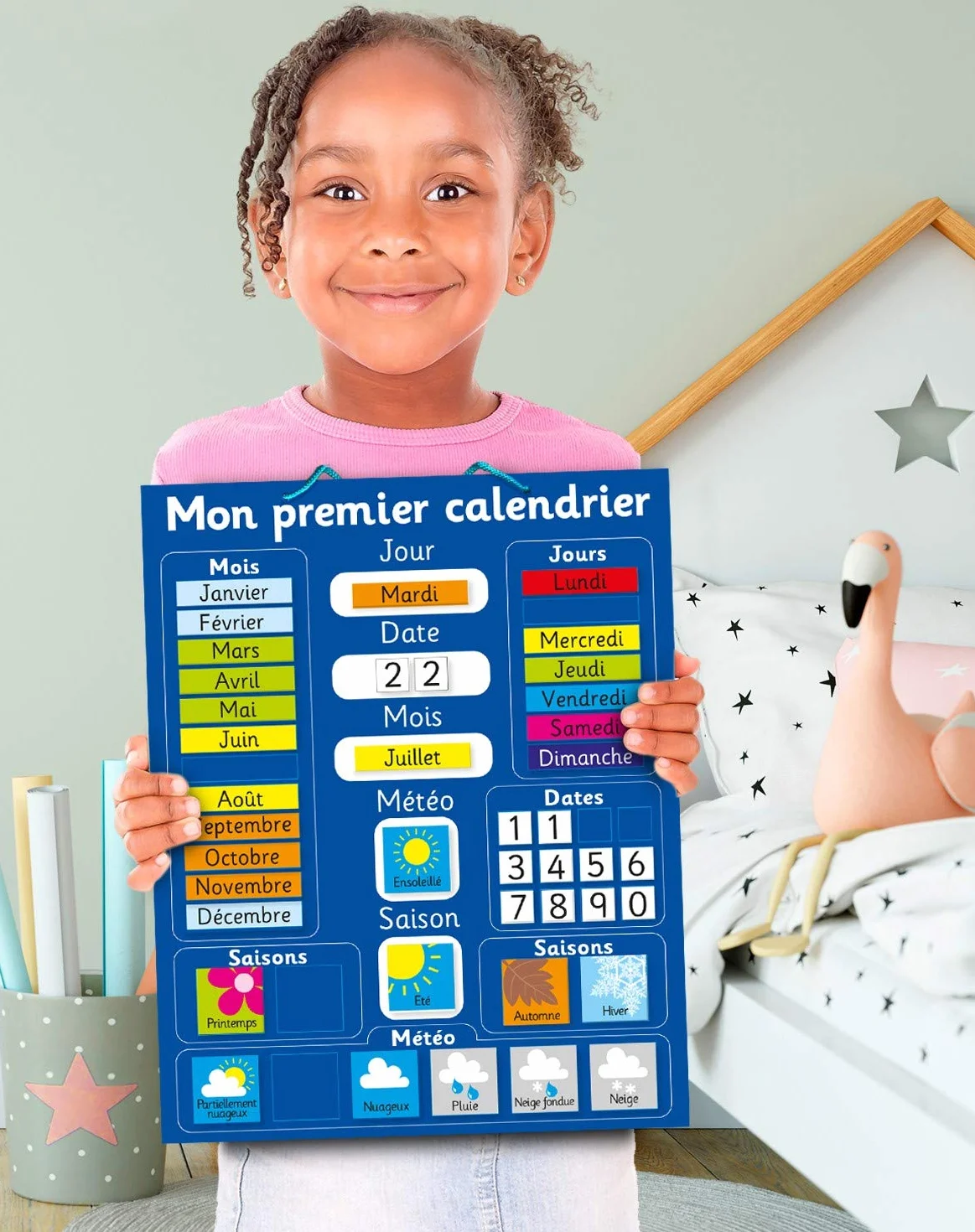 Calendrier Magnétique 40 x 30cm Tableau Rigide