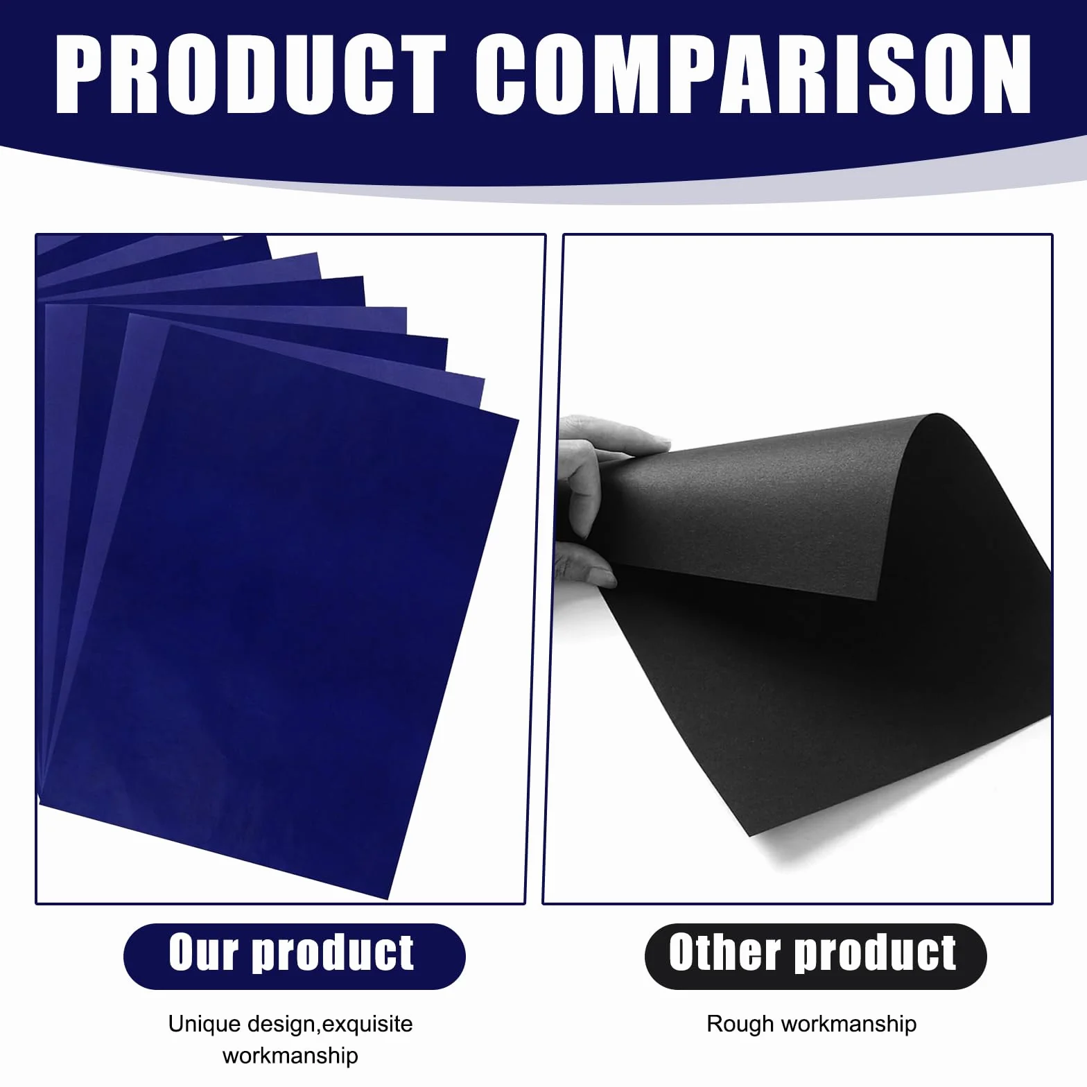 Papier Carbone Calque Graphite A4 21 x 29,7 cm 100 Feuilles Bleu