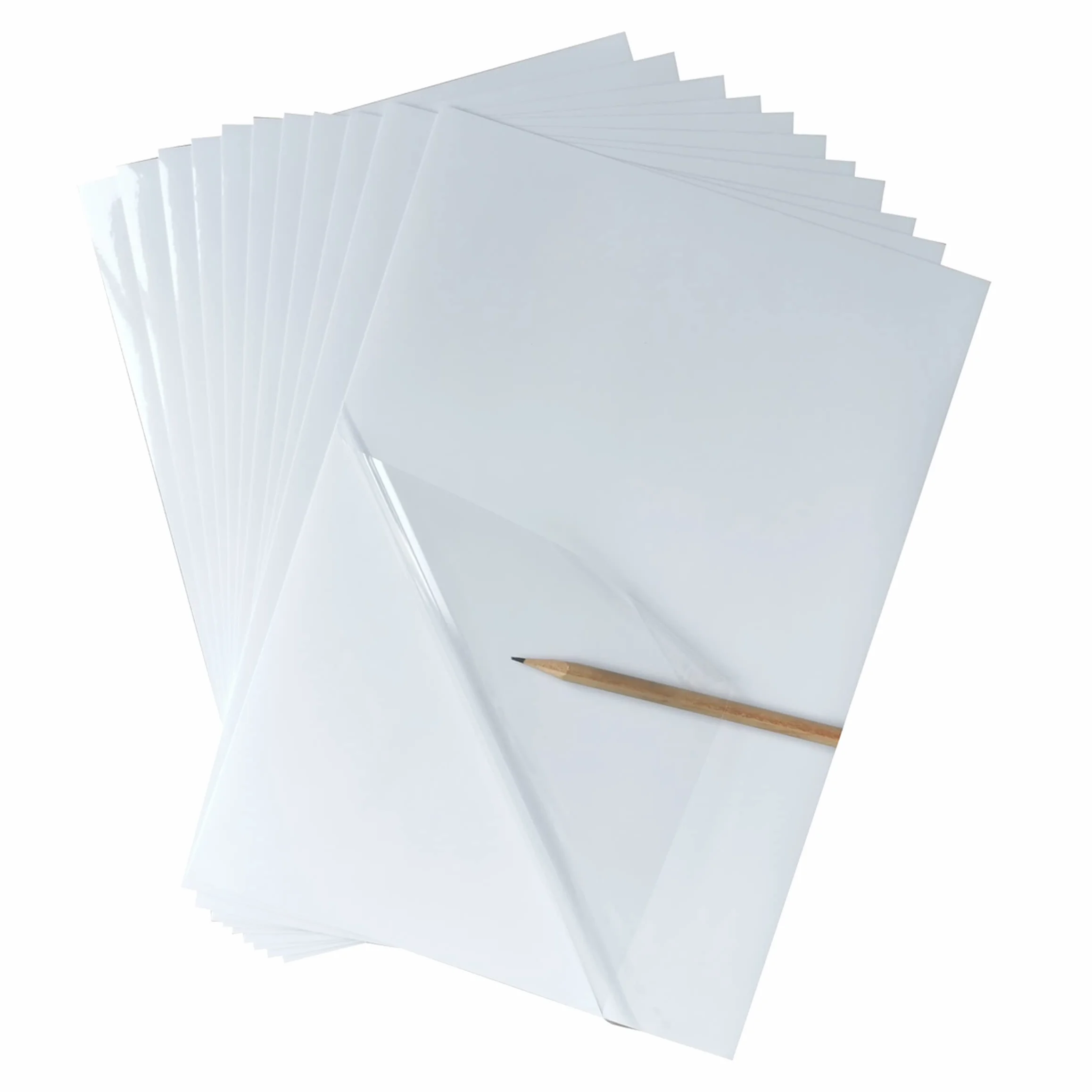 Bleidruck Papier Autocollant Transparent 25 Feuilles 210x297 mm Imprimable étanche pour imprimante jet d'encre/laser