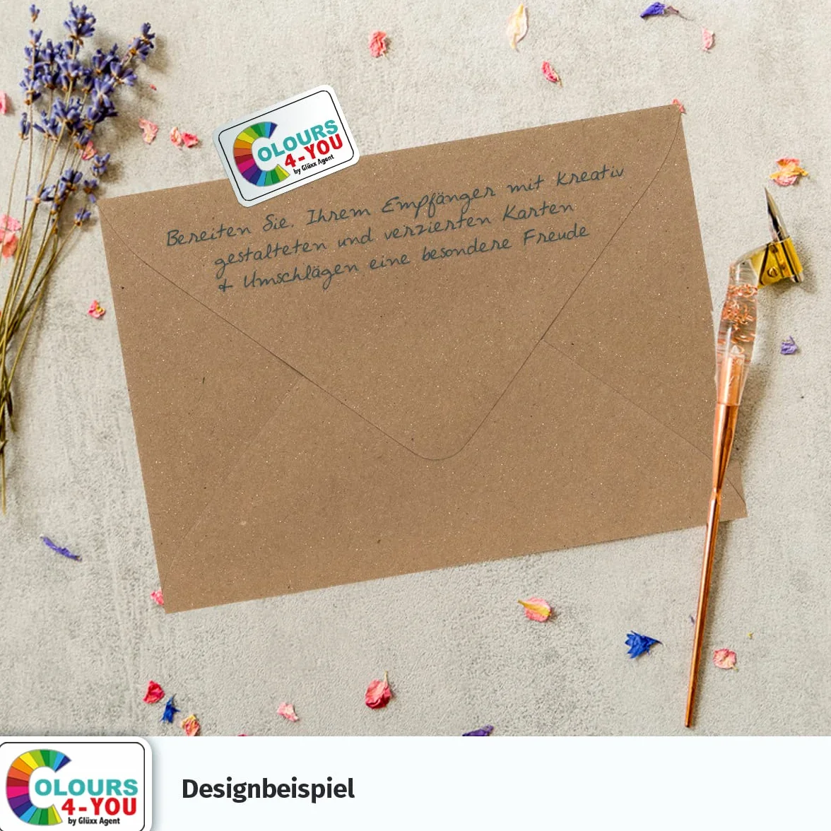 COLOURS-4-YOU Lot de 25 enveloppes C6, papier kraft marron 11,4 x 16,2 cm 120 g/m², rabat pointu, colle humide