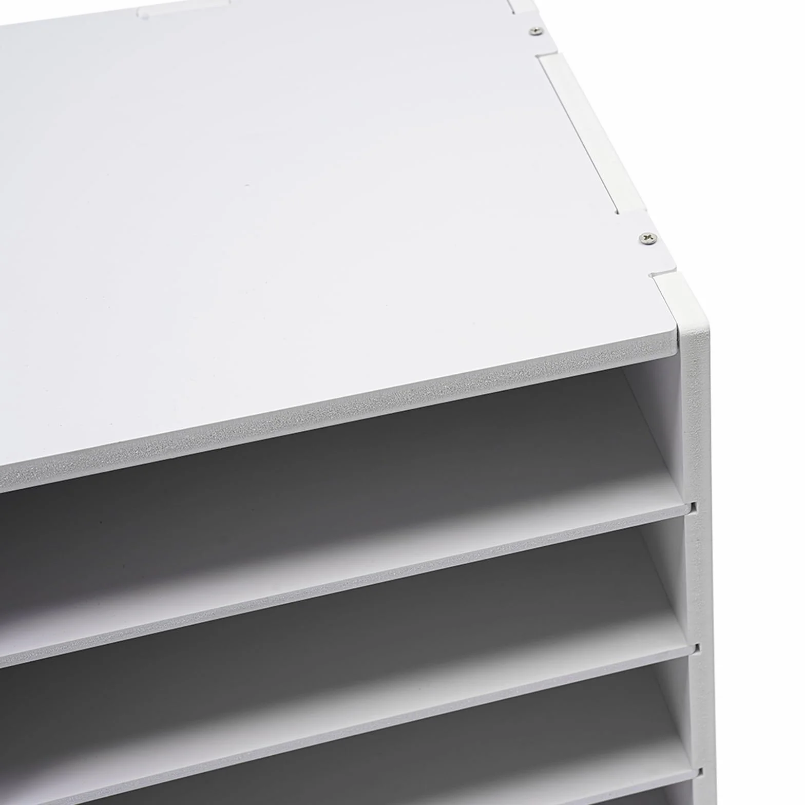 Porte-lettres 12 compartiments PVC Autonome Organiseur bureau 80 x 30,8 x 30 cm Blanc